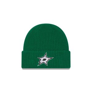 Dallas Stars Waffle Stitch Knit Beanie Hat