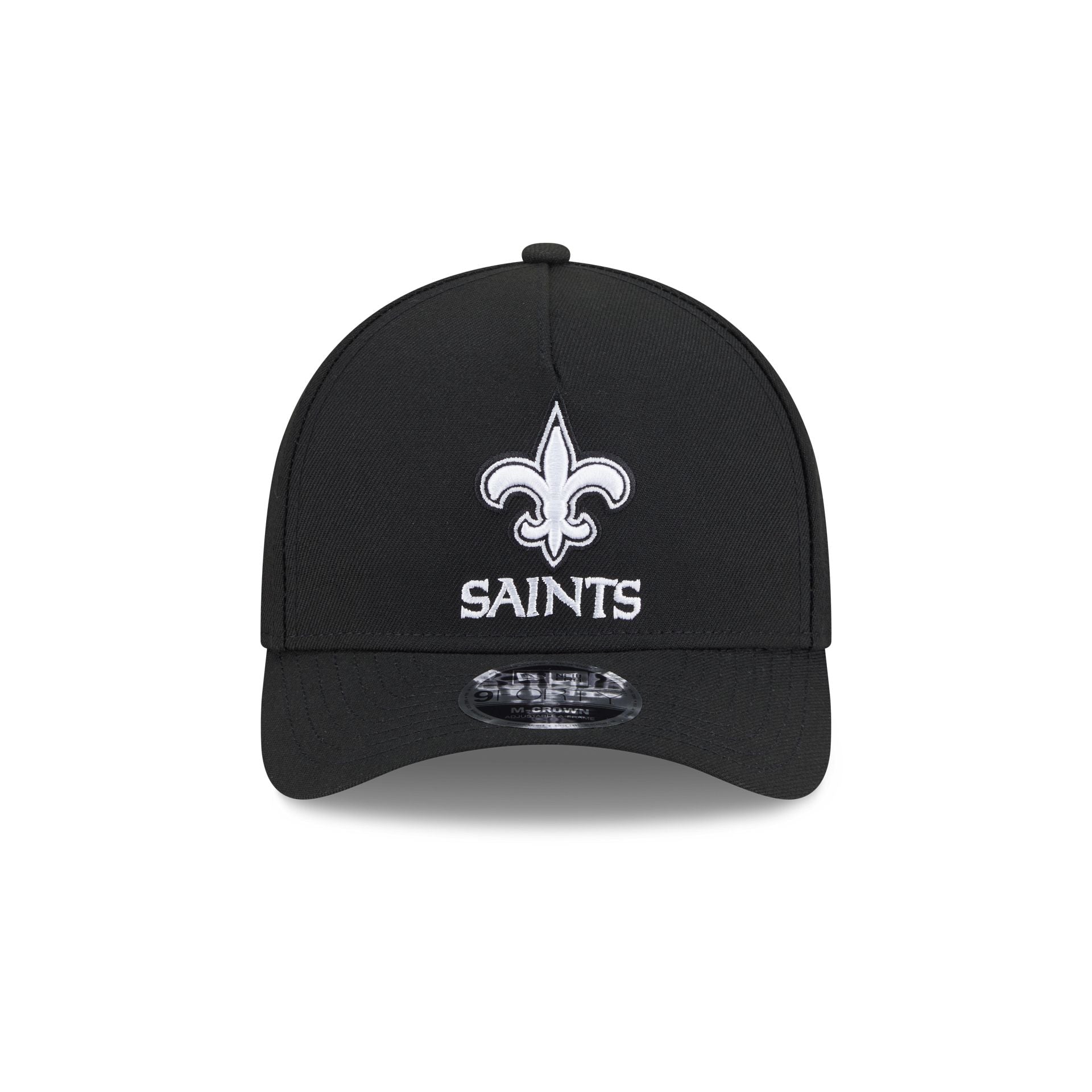 New Orleans Saints Black & White 9FORTY M-Crown A-Frame Snapback Hat - Image 2