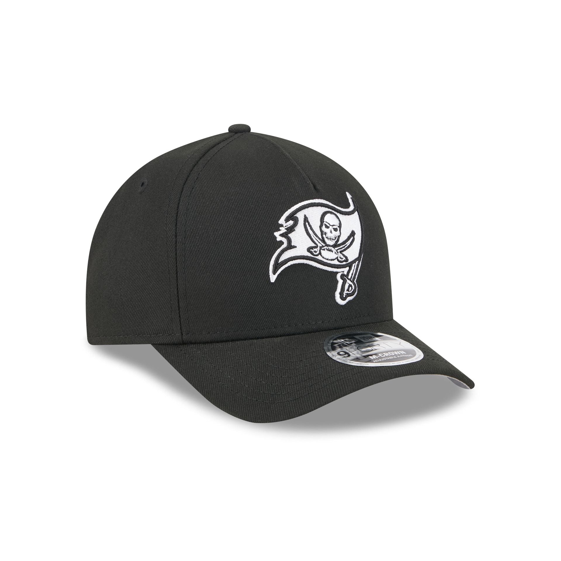 Tampa Bay Buccaneers Black & White 9FORTY M-Crown A-Frame Snapback Hat - Image 3