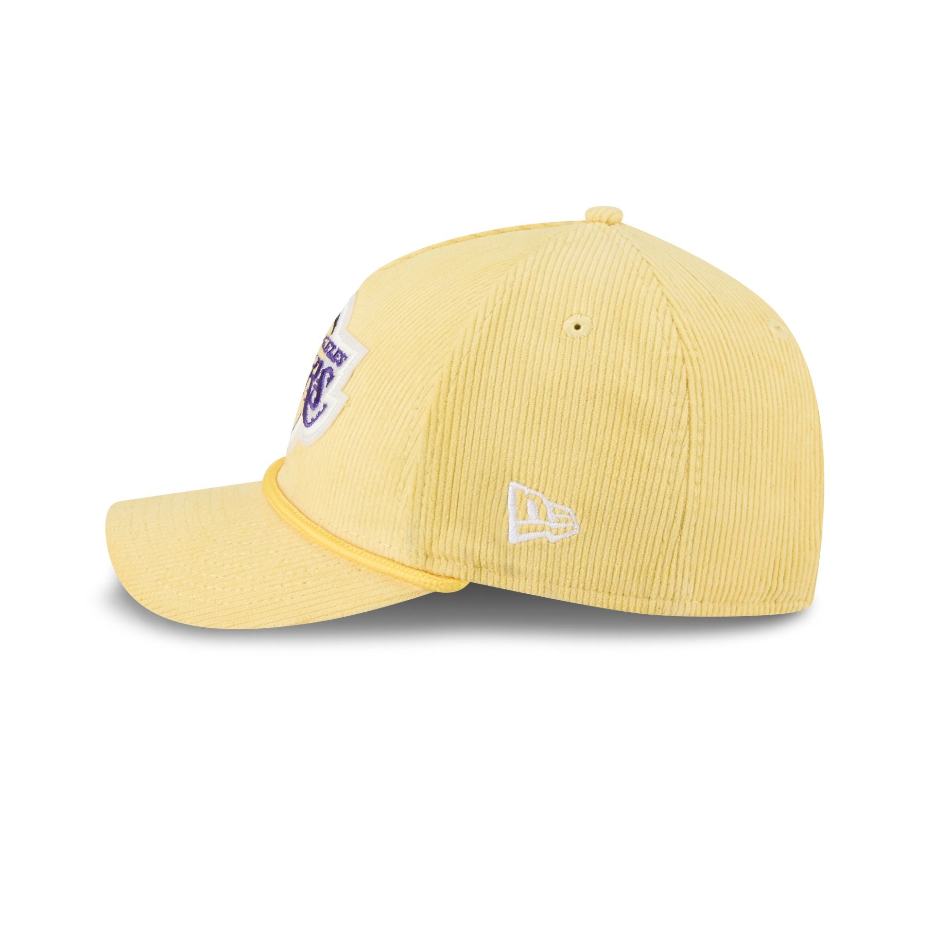 Los Angeles Lakers Corduroy 9FORTY M-Crown A-Frame Snapback Hat - Image 4