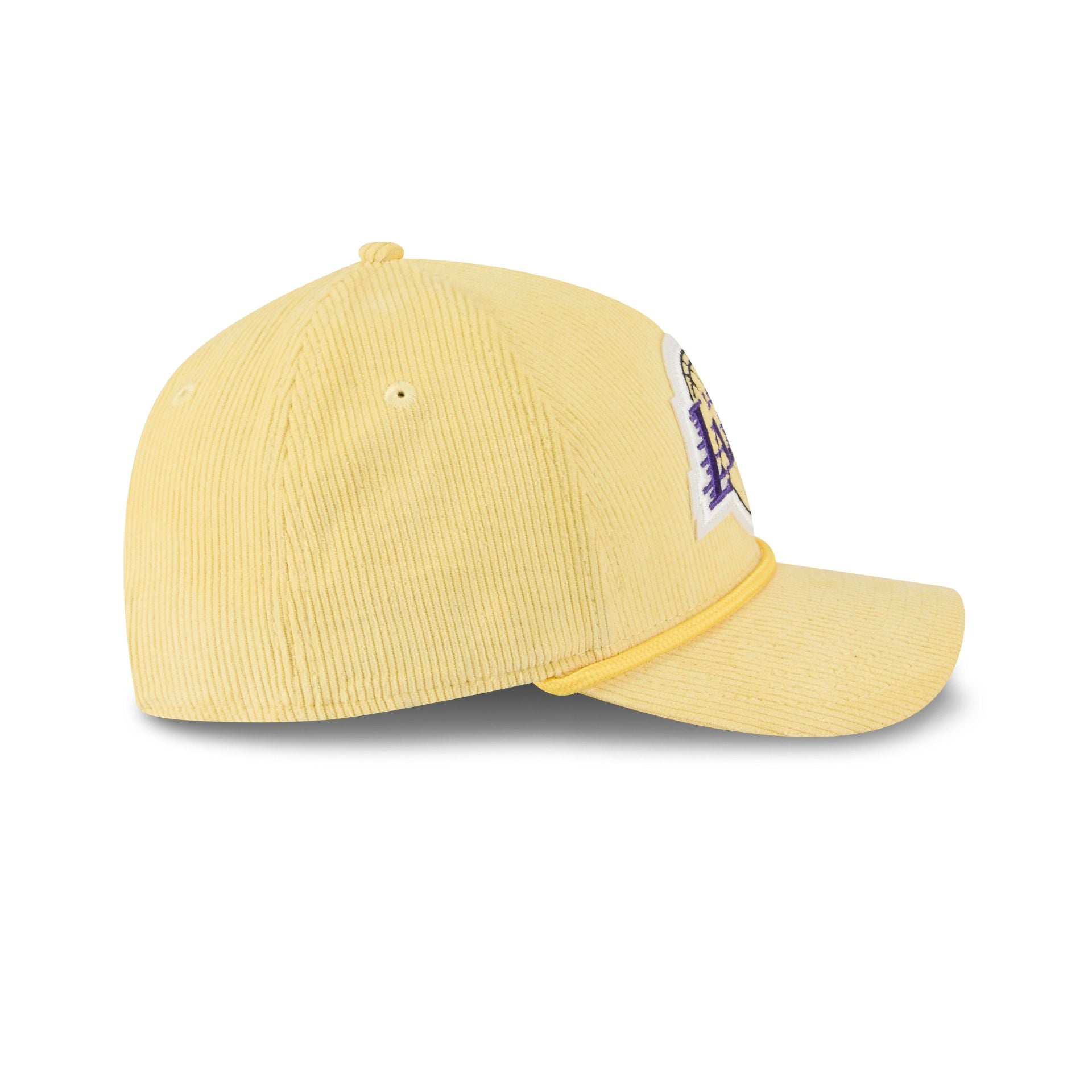 Los Angeles Lakers Corduroy 9FORTY M-Crown A-Frame Snapback Hat - Image 5