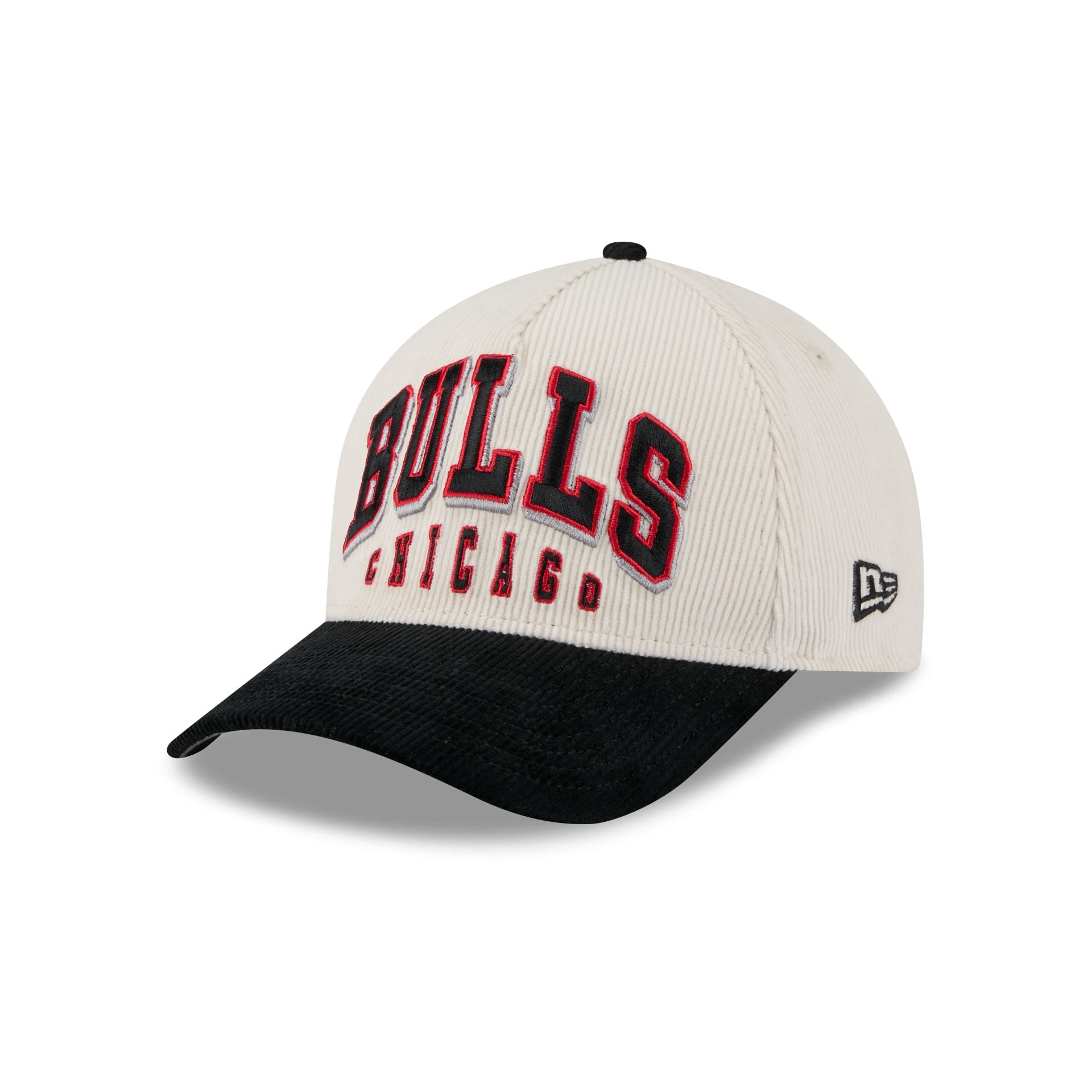 Chicago Bulls Stacked Corduroy 9FORTY M-Crown A-Frame Snapback Hat - Image 3