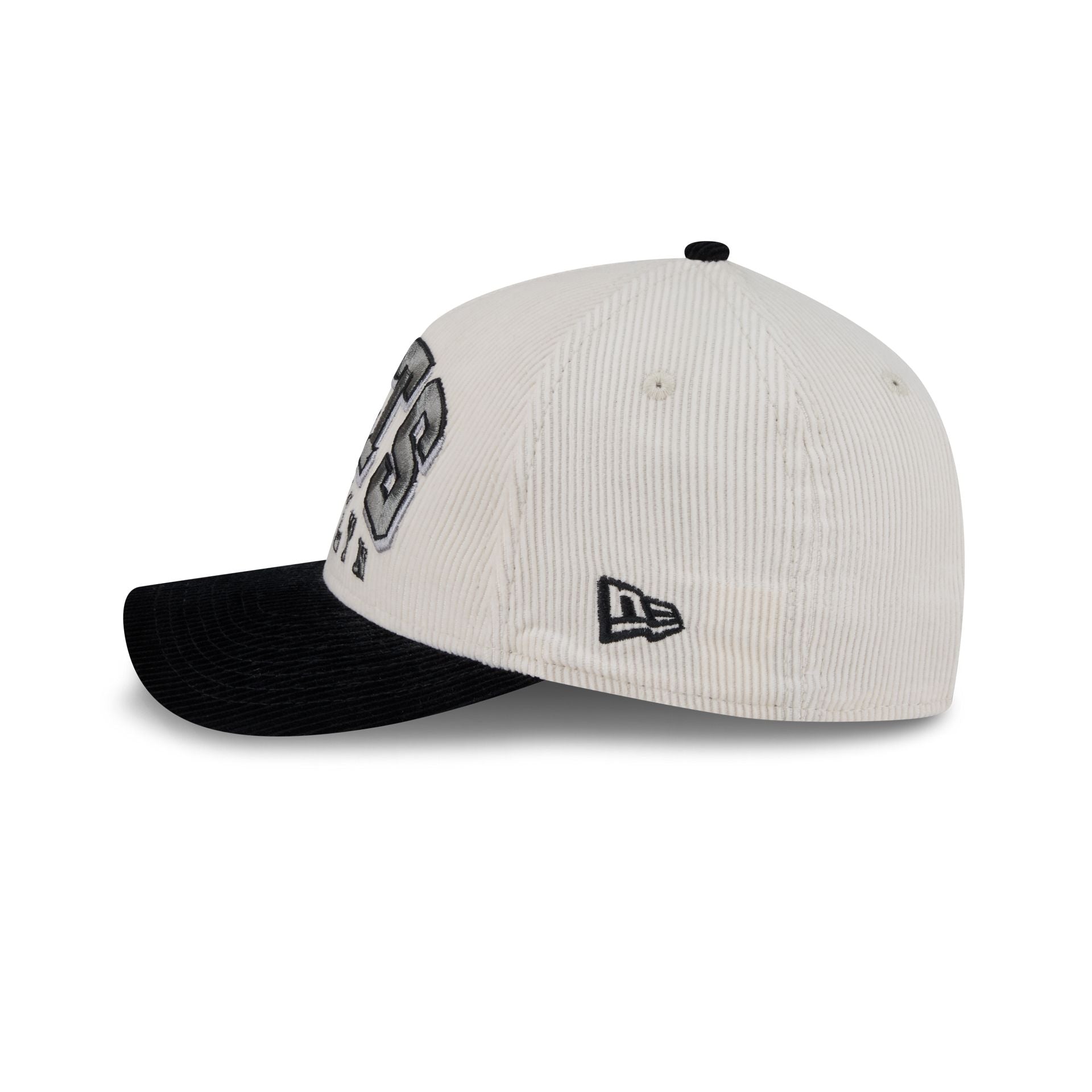 Brooklyn Nets Stacked Corduroy 9FORTY M-Crown A-Frame Snapback Hat - Image 5