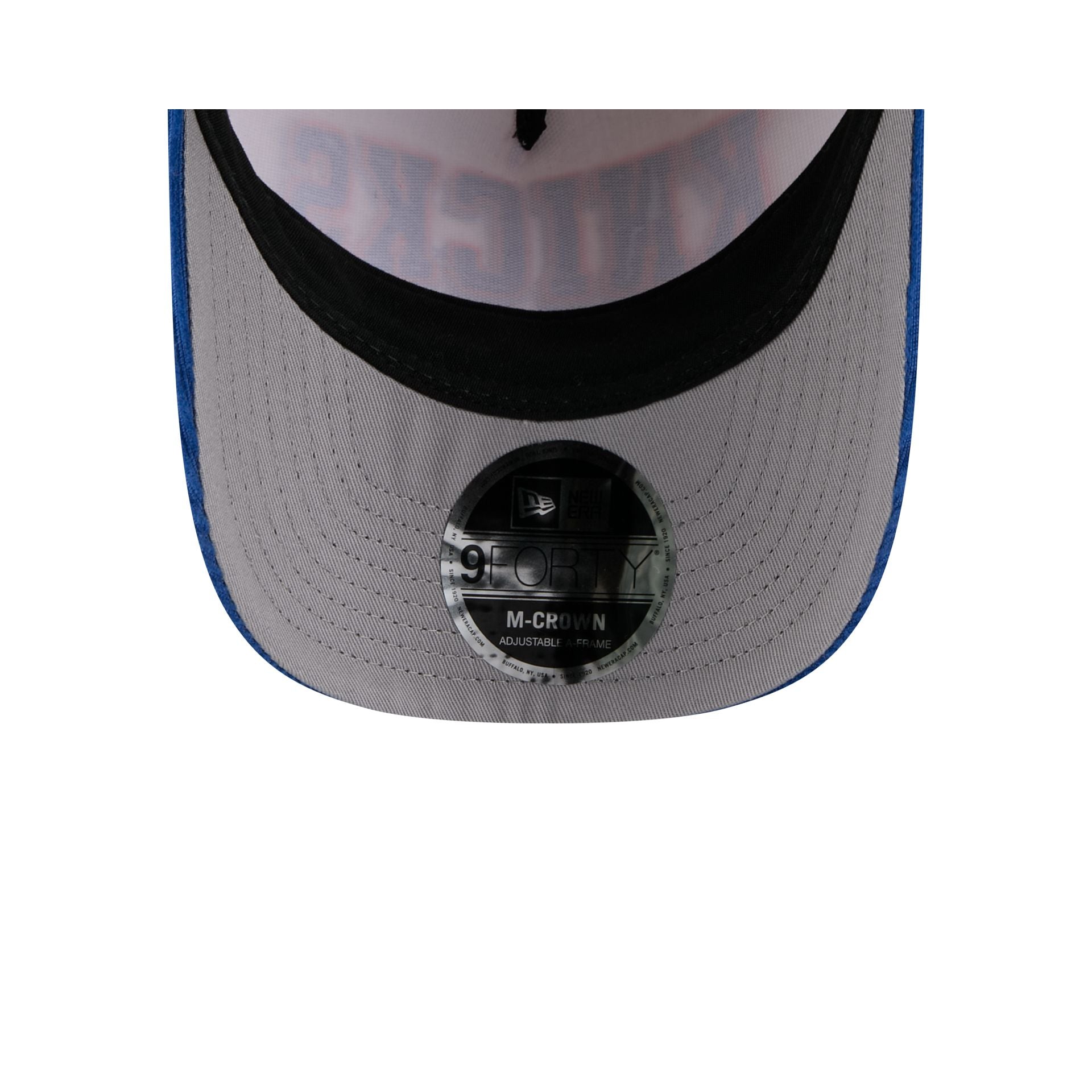 New York Knicks Stacked Corduroy 9FORTY M-Crown A-Frame Snapback Hat - Image 7