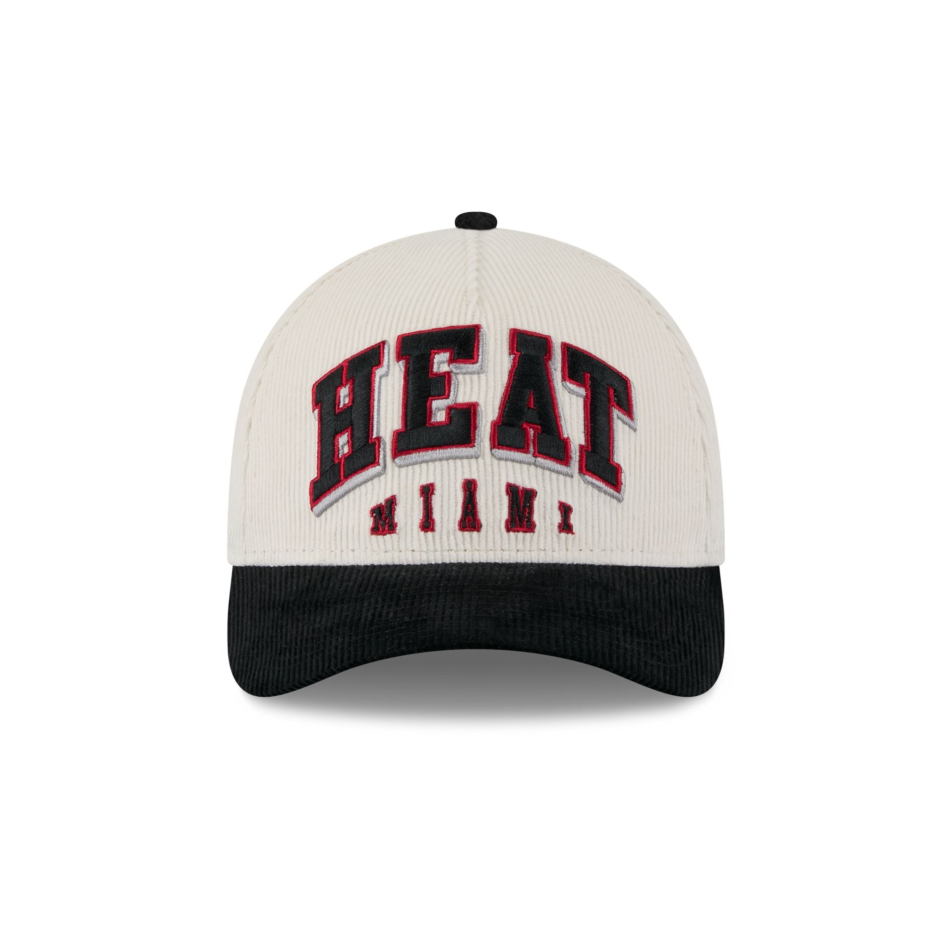 Miami Heat Stacked Corduroy 9FORTY M-Crown A-Frame Snapback Hat - Image 2