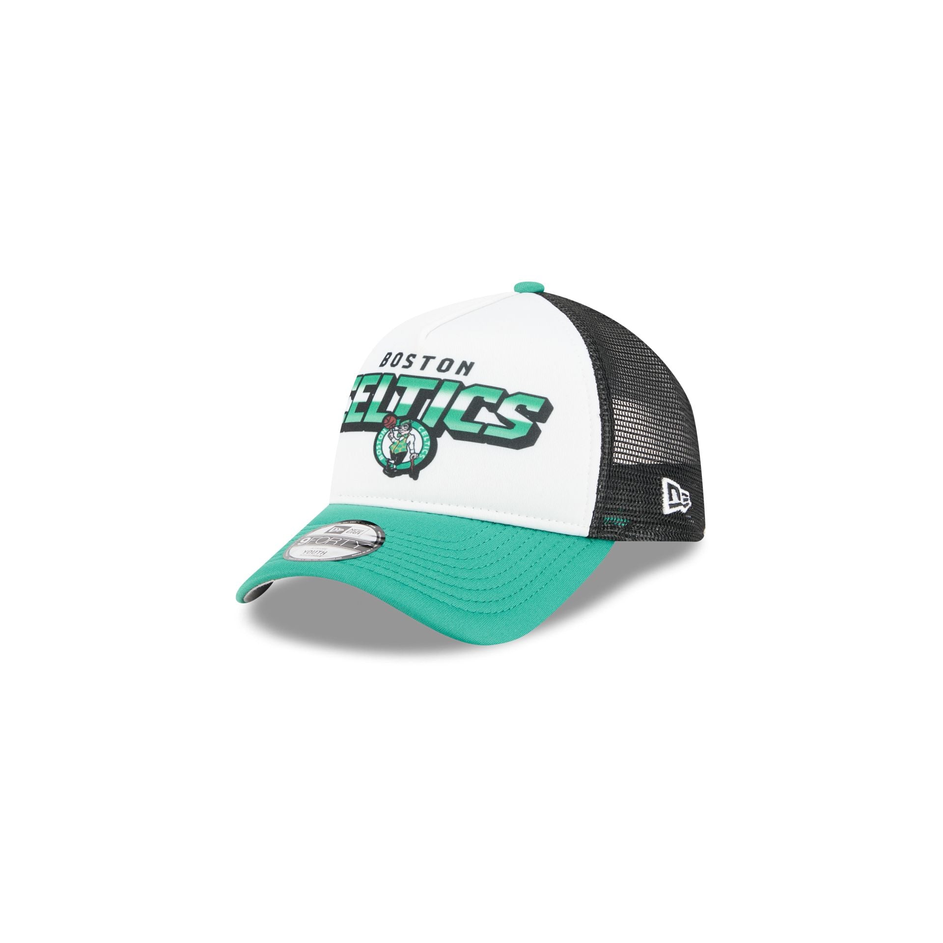 Boston Celtics Shine Kids 9FORTY A-Frame Trucker Hat