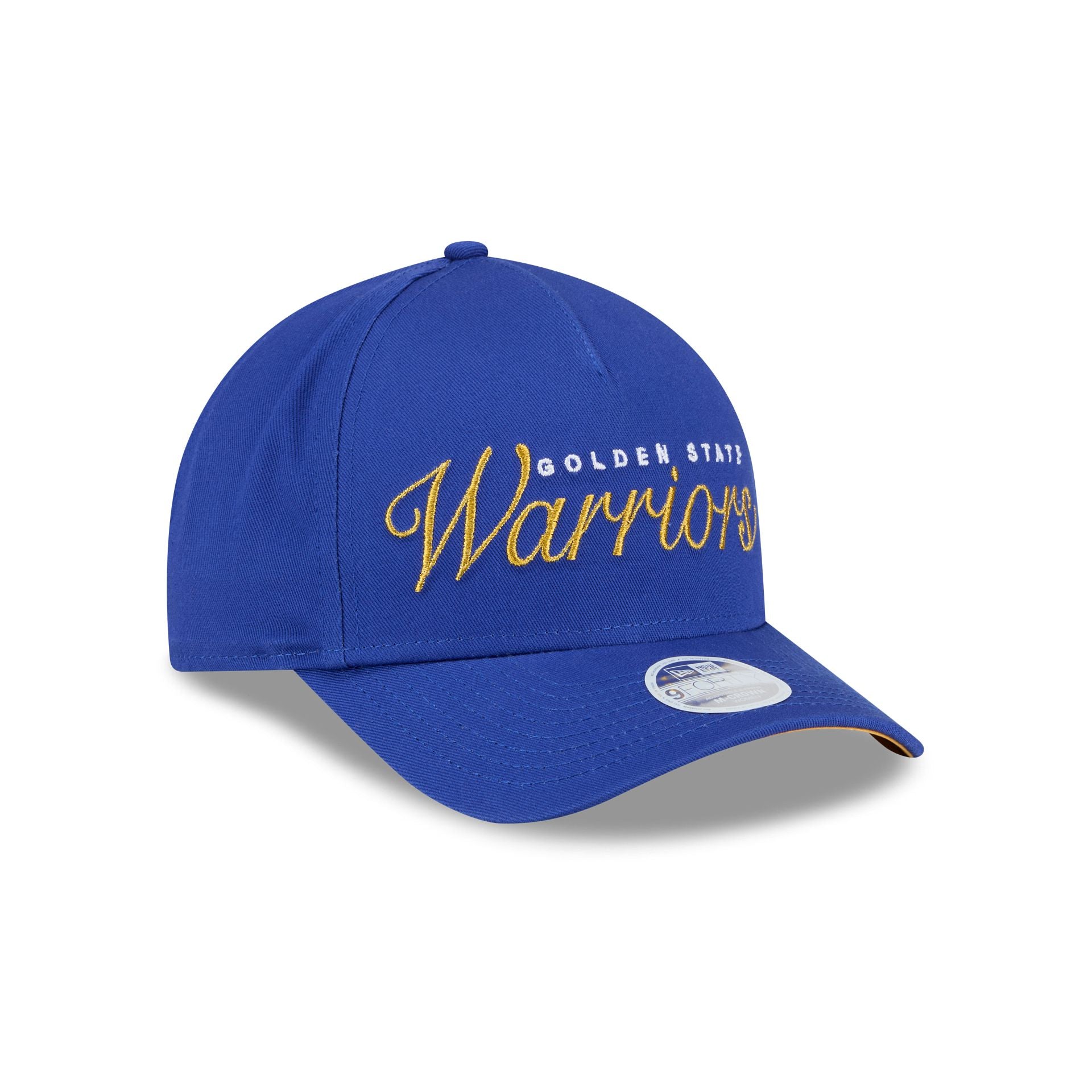Golden State Warriors Metallic Women's 9FORTY M-Crown A-Frame Snapback Hat - Image 3