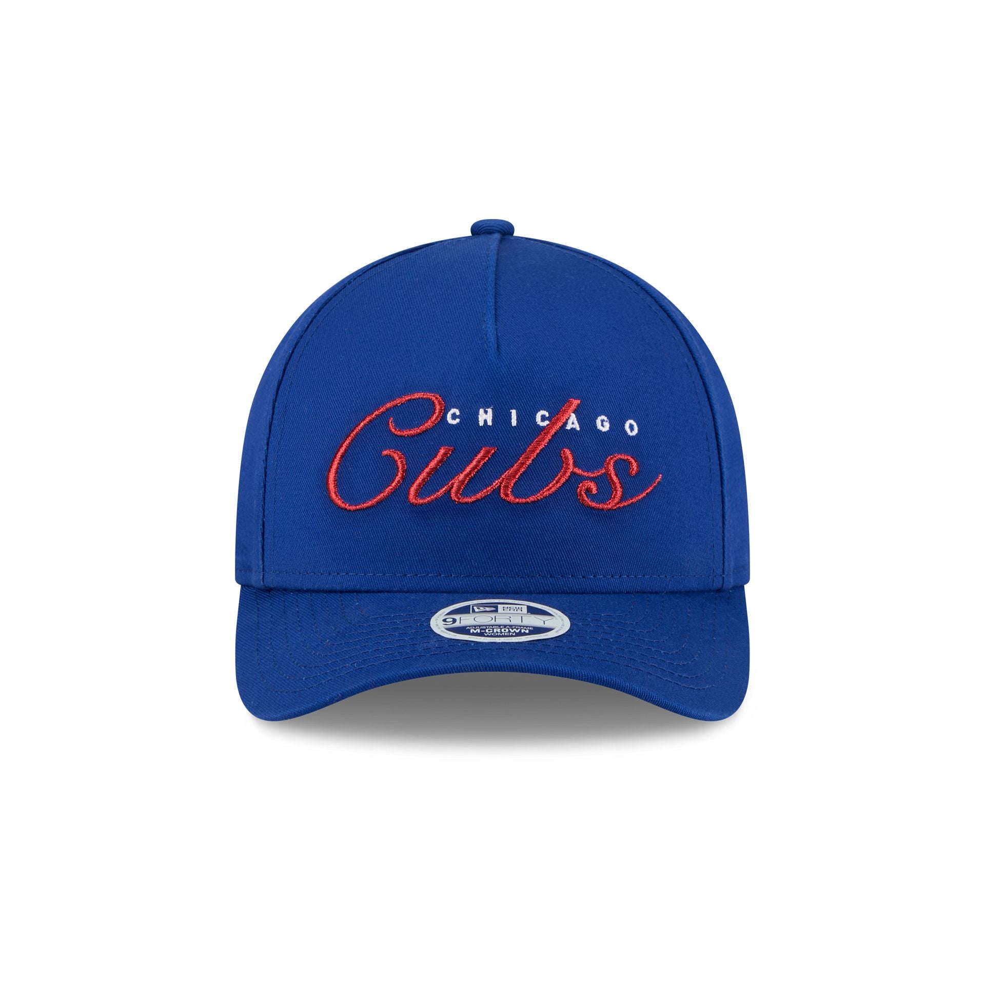 Chicago Cubs Metallic Women's 9FORTY M-Crown A-Frame Snapback Hat - Image 2