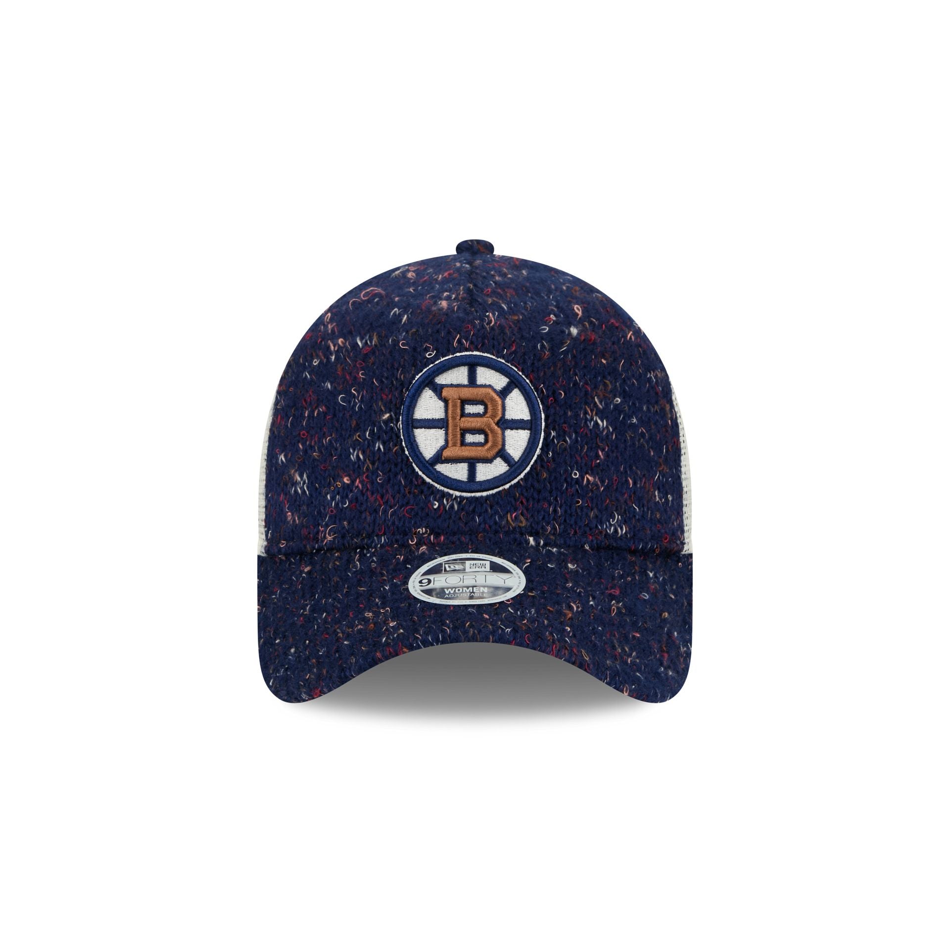 Boston Bruins Knit Women's 9FORTY A-Frame Trucker Hat - Image 2