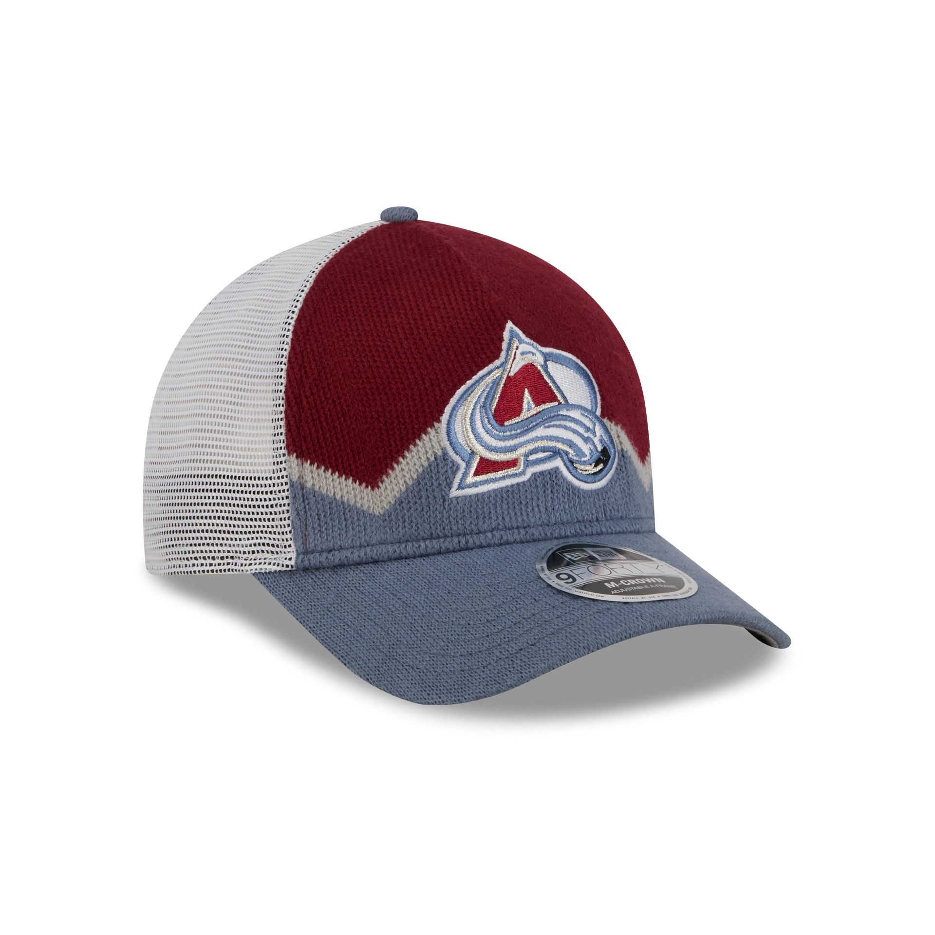 Colorado Avalanche Sock 9FORTY M-Crown A-Frame Trucker Hat - Image 3