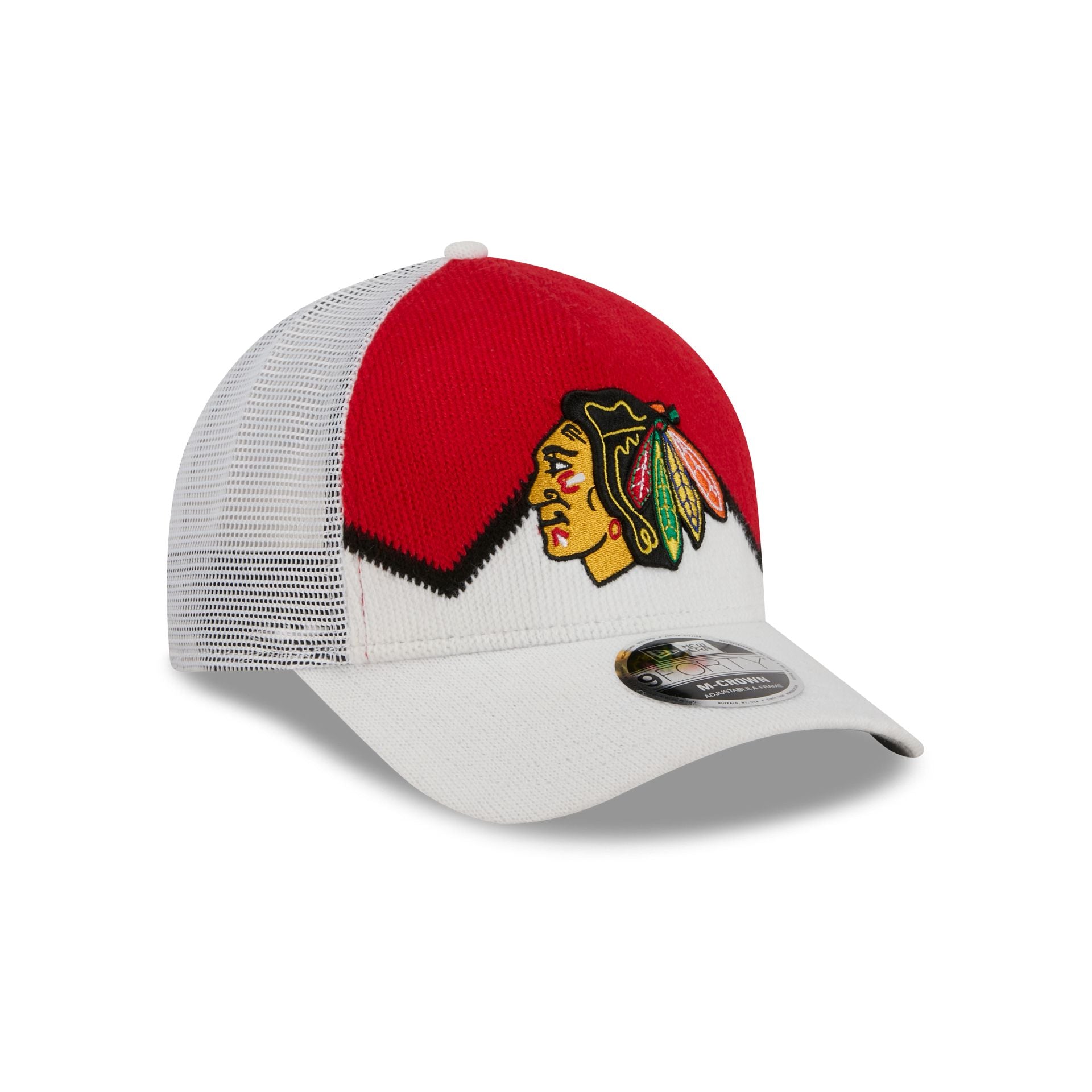 Chicago Blackhawks Sock 9FORTY M-Crown A-Frame Trucker Hat - Image 3