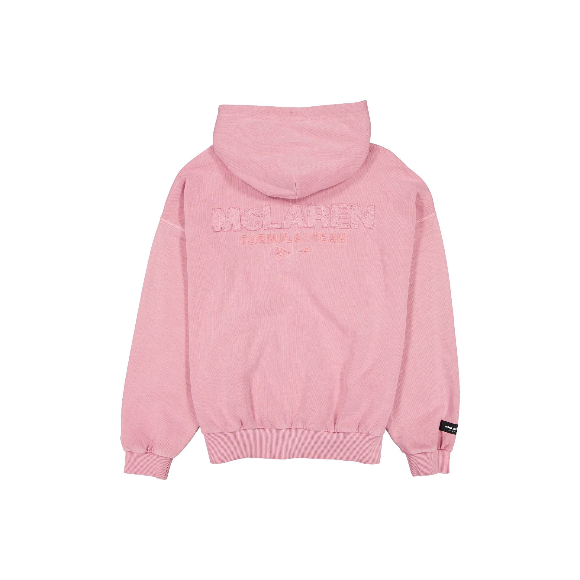 McLaren Formula 1 Team Washed Pink Oversized Full-Zip Hoodie - Image 2