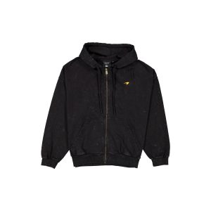 McLaren Formula 1 Team Washed Black Oversized Full-Zip Hoodie