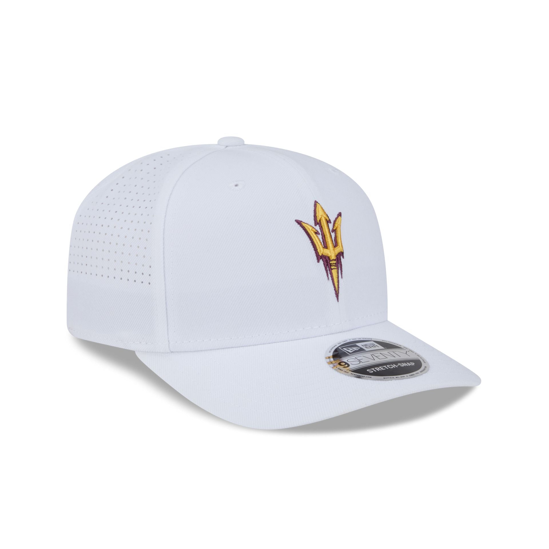 Arizona State Sun Devils Optic White Performance 9SEVENTY Stretch-Snap Hat - Image 3