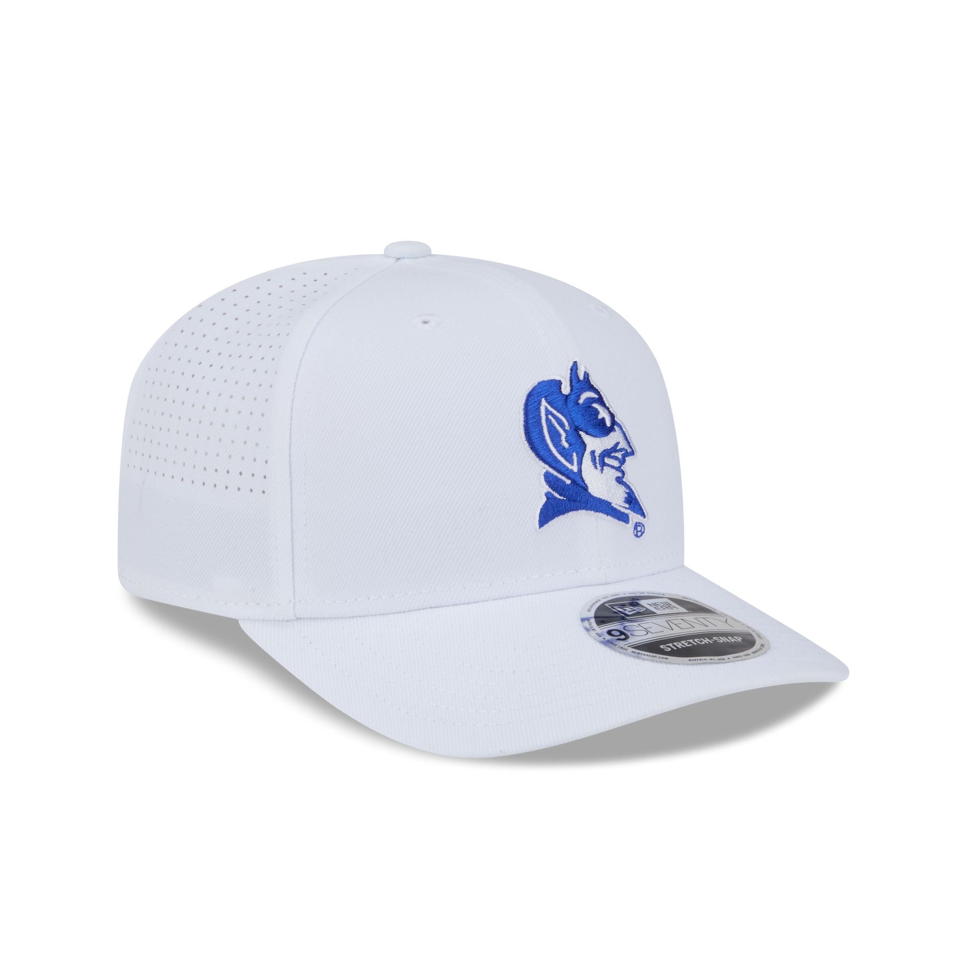 Duke Blue Devils Optic White Performance 9SEVENTY Stretch-Snap Hat - Image 3