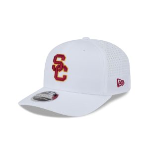 USC Trojans Optic White Performance 9SEVENTY Stretch-Snap Hat