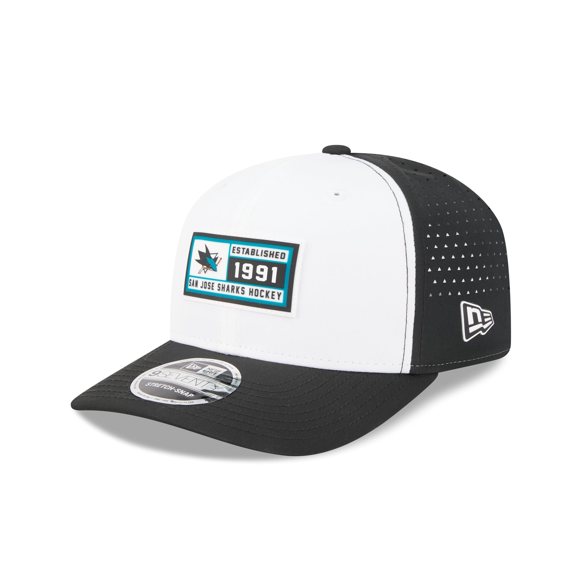 San Jose Sharks Est. Patch 9SEVENTY Stretch-Snap Hat