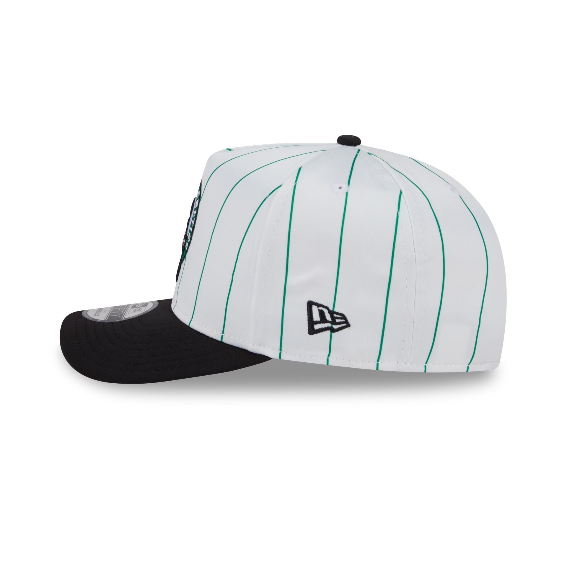 Boston Celtics Satin Pinstripe 9FIFTY A-Frame Snapback Hat - Image 4