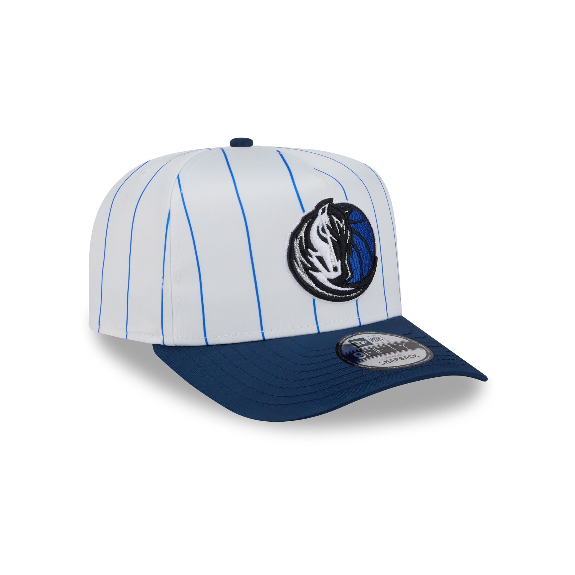 Dallas Mavericks Satin Pinstripe 9FIFTY A-Frame Snapback Hat - Image 5
