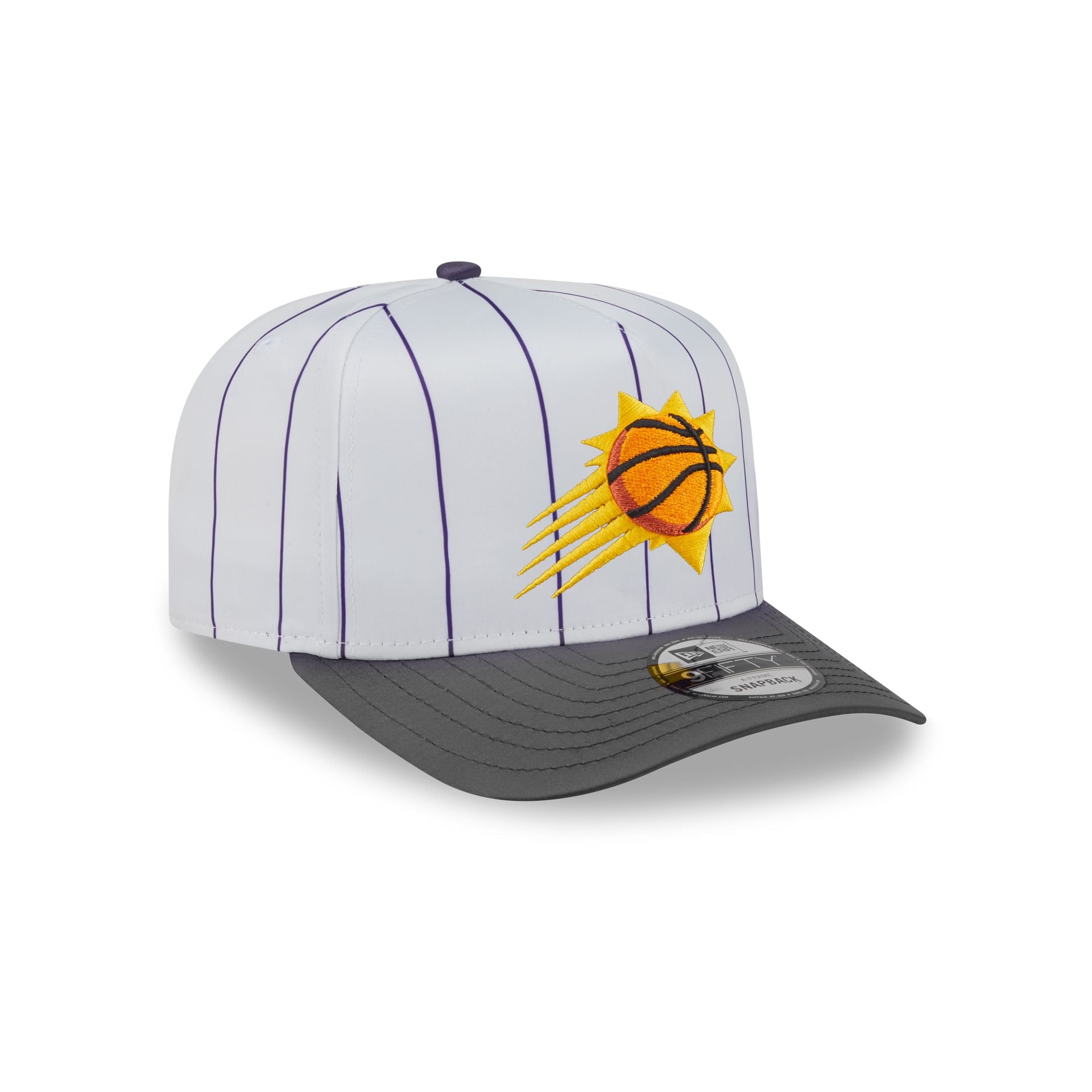 Phoenix Suns Satin Pinstripe 9FIFTY A-Frame Snapback Hat - Image 3