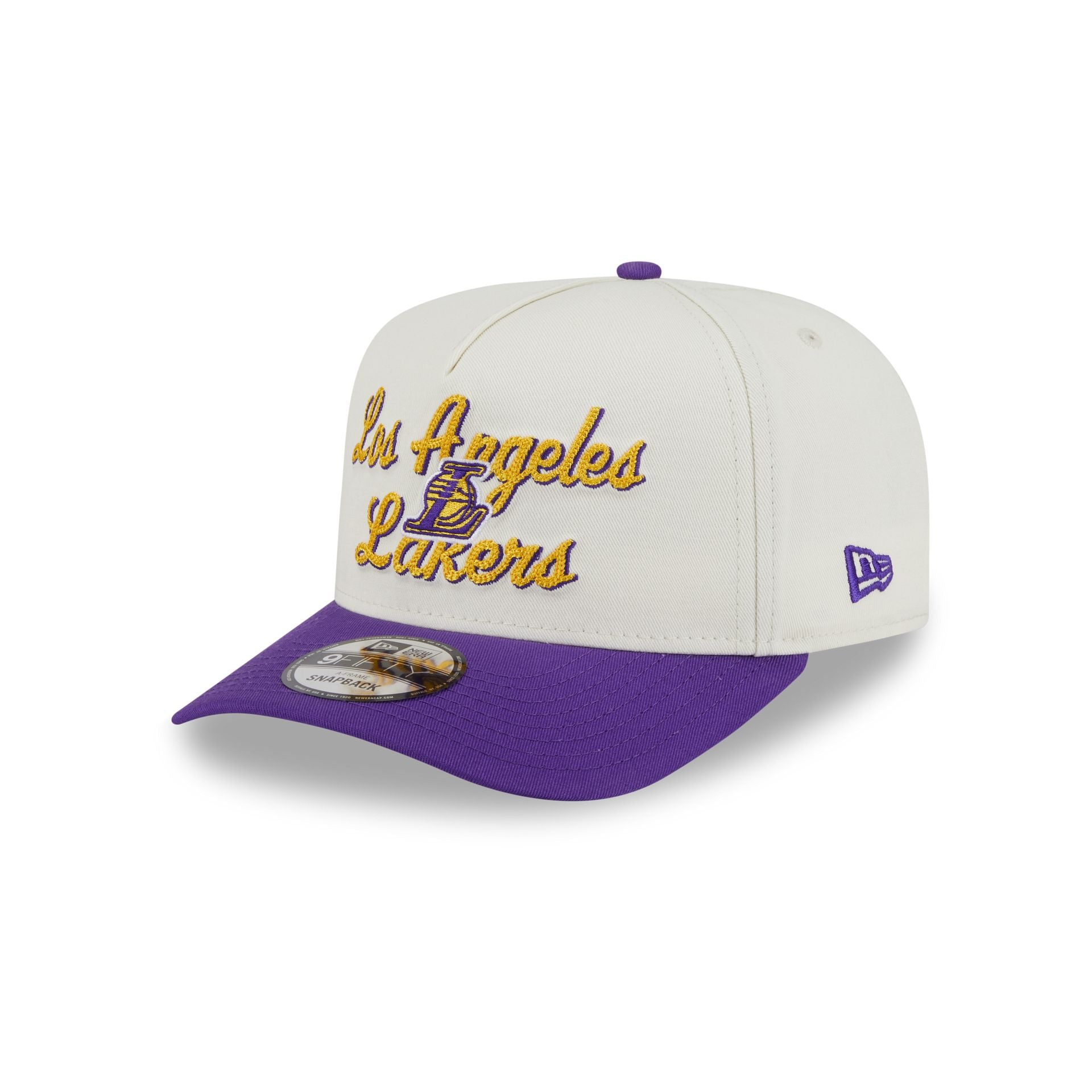 Los Angeles Lakers Chainstitch 9FIFTY A-Frame Snapback Hat