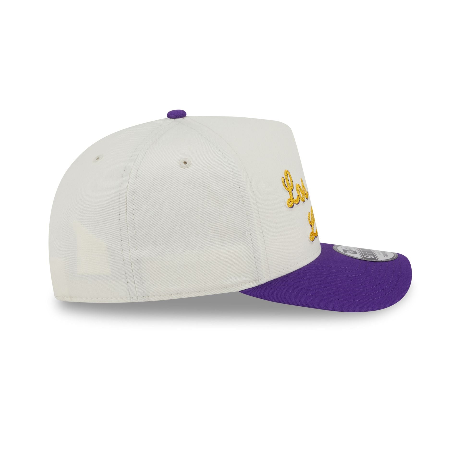 Los Angeles Lakers Chainstitch 9FIFTY A-Frame Snapback Hat - Image 5