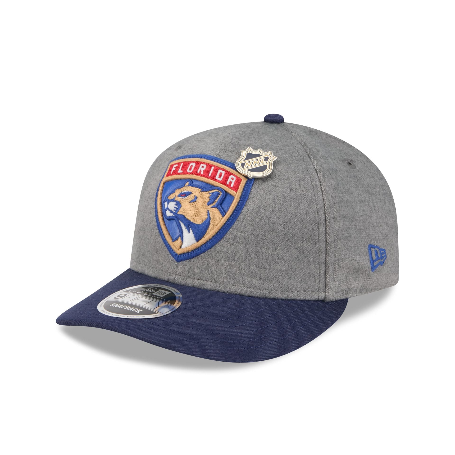 Florida Panthers Heather Gray Wool Low Profile 9FIFTY Snapback Hat - Image 3