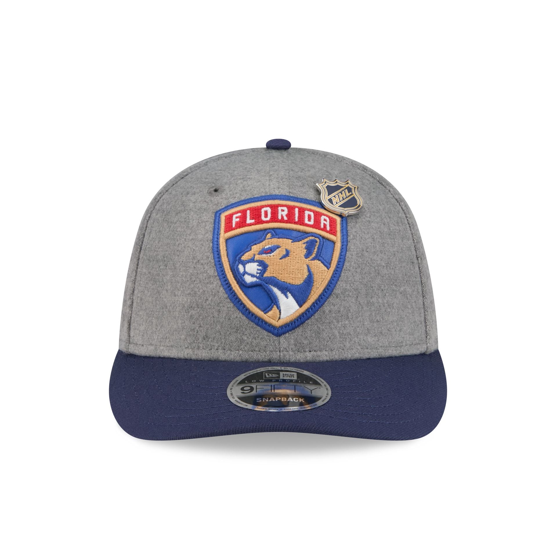 Florida Panthers Heather Gray Wool Low Profile 9FIFTY Snapback Hat - Image 2