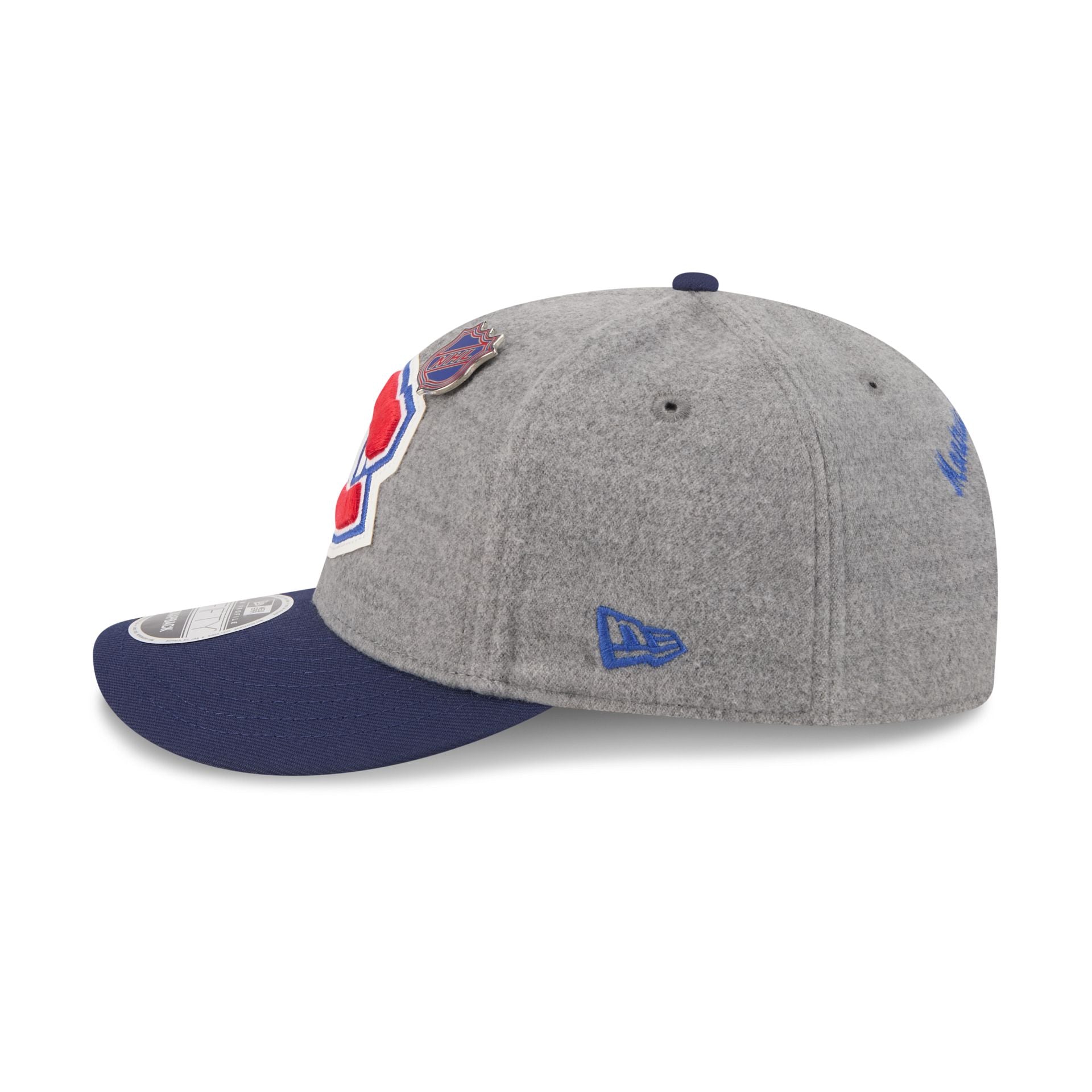 Montreal Canadiens Heather Gray Wool Low Profile 9FIFTY Snapback Hat - Image 5
