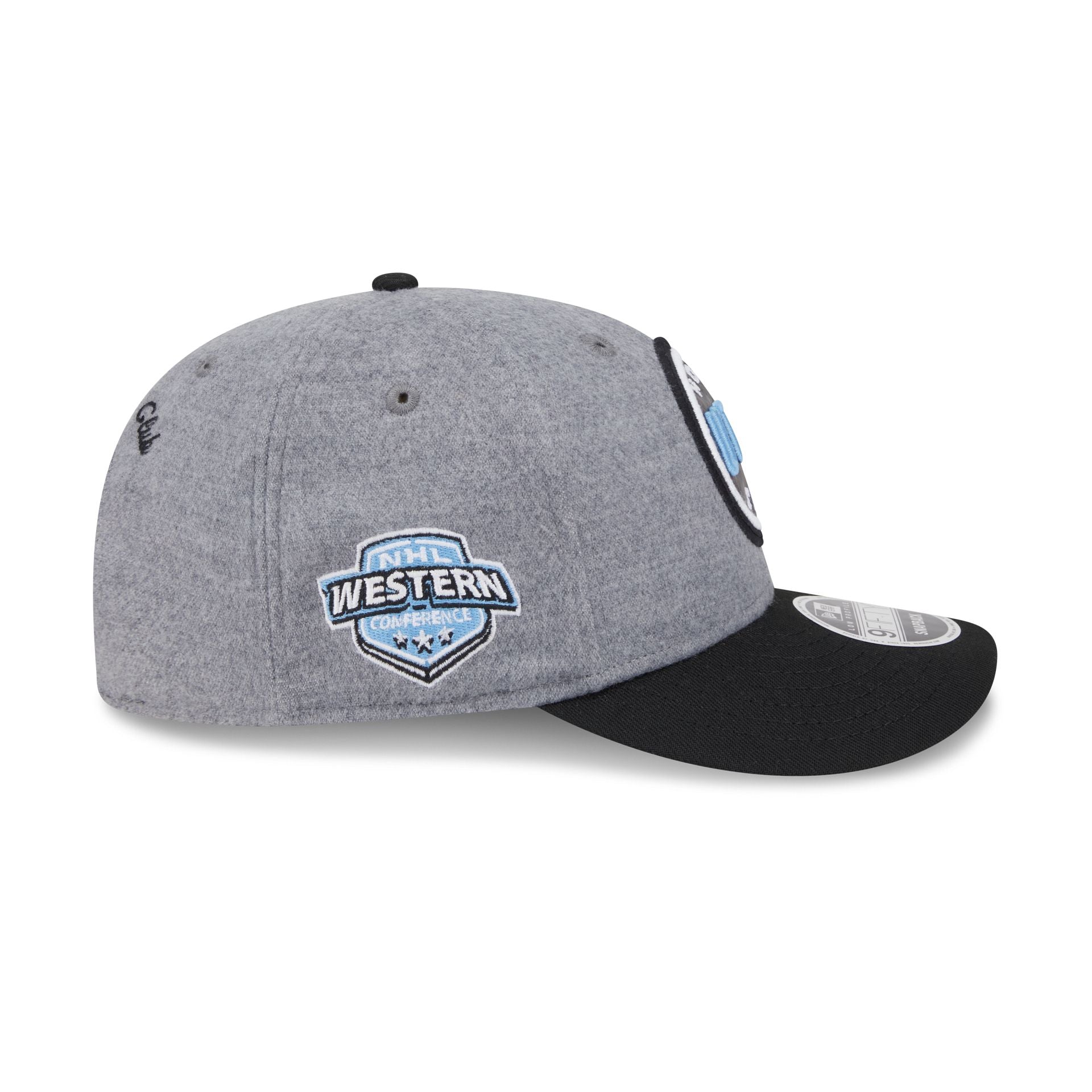 Utah Mammoth Heather Gray Wool Low Profile 9FIFTY Snapback Hat - Image 4