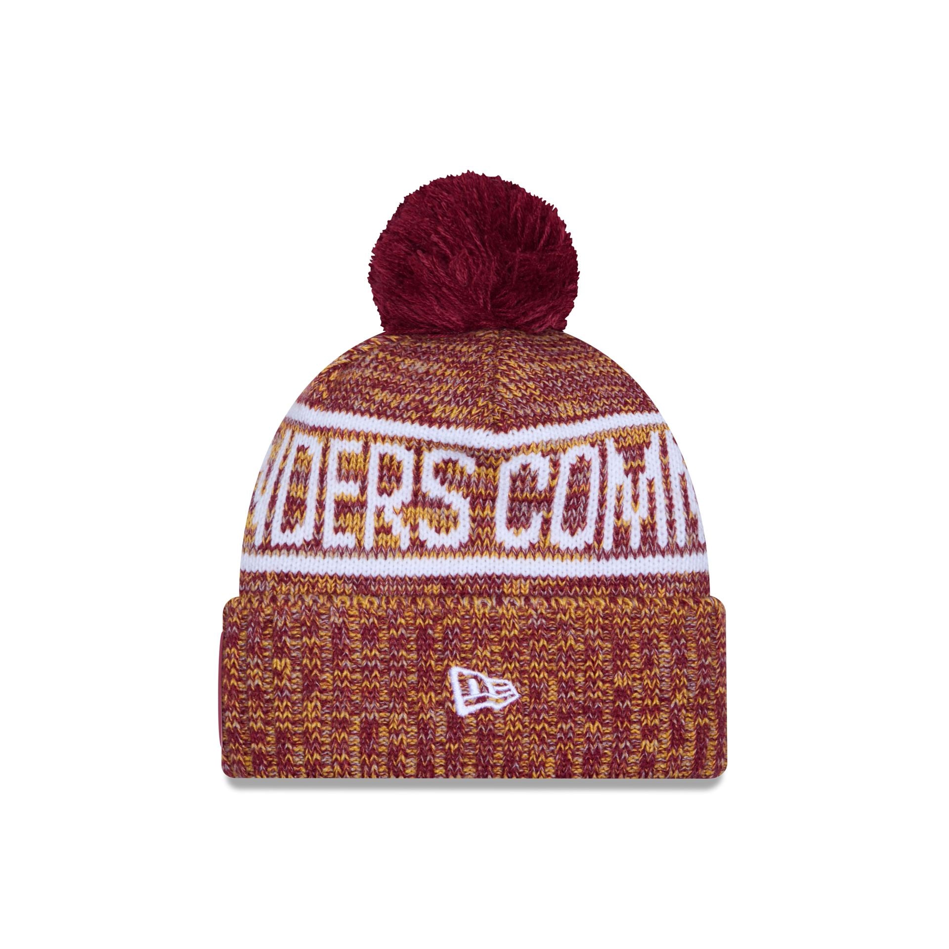 Washington Commanders 2025 Sideline Cold Weather Pom Knit Hat - Image 2
