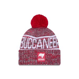 Tampa Bay Buccaneers 2025 Sideline Cold Weather Pom Knit Hat