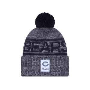 Chicago Bears 2025 Sideline Cold Weather Kids Pom Knit Hat