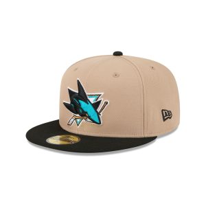 San Jose Sharks Camel 59FIFTY Fitted Hat