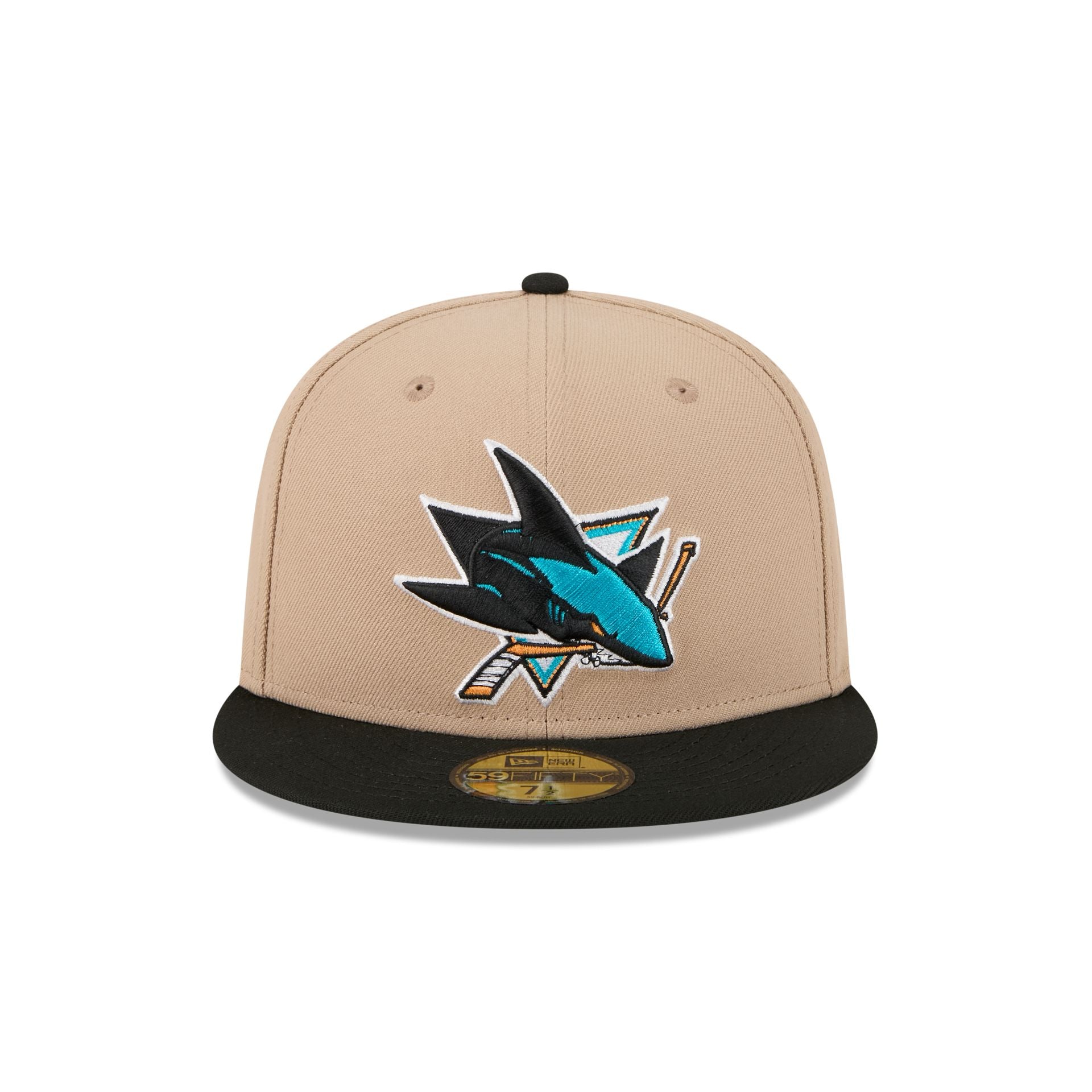 San Jose Sharks Camel 59FIFTY Fitted Hat - Image 2