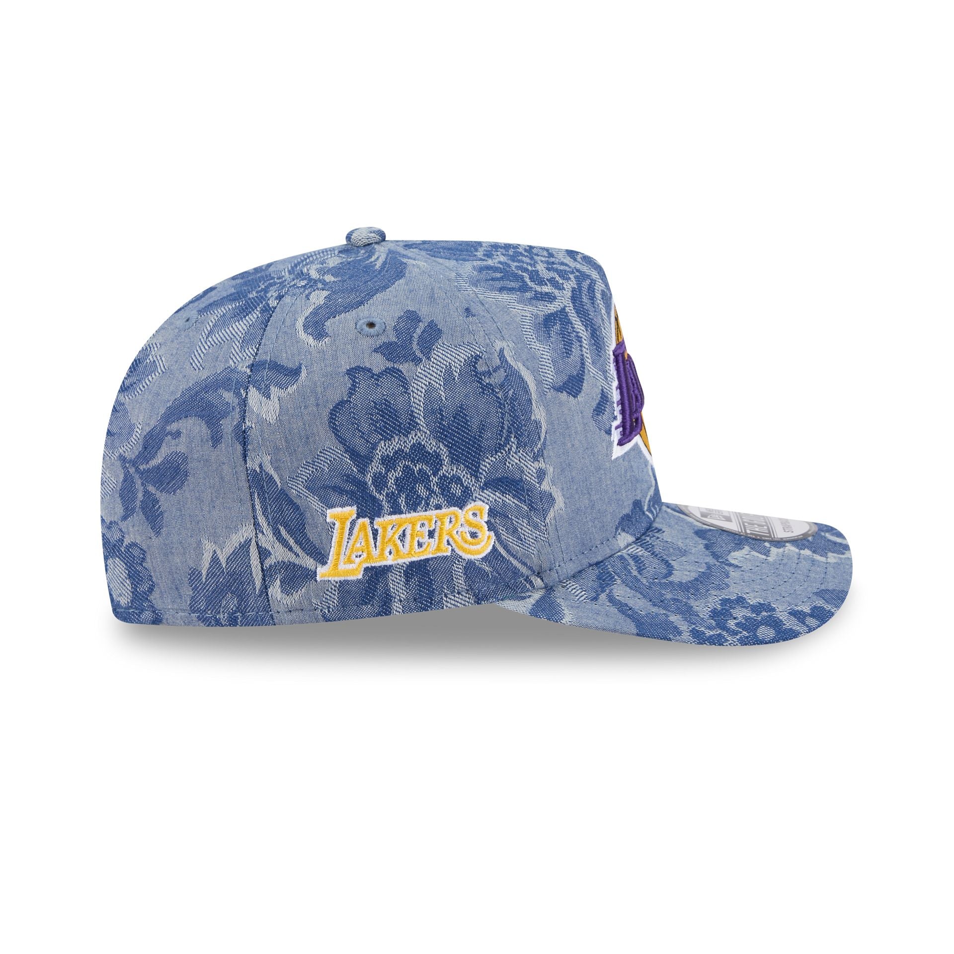 Los Angeles Lakers Denim Jacquard Golfer Hat - Image 4