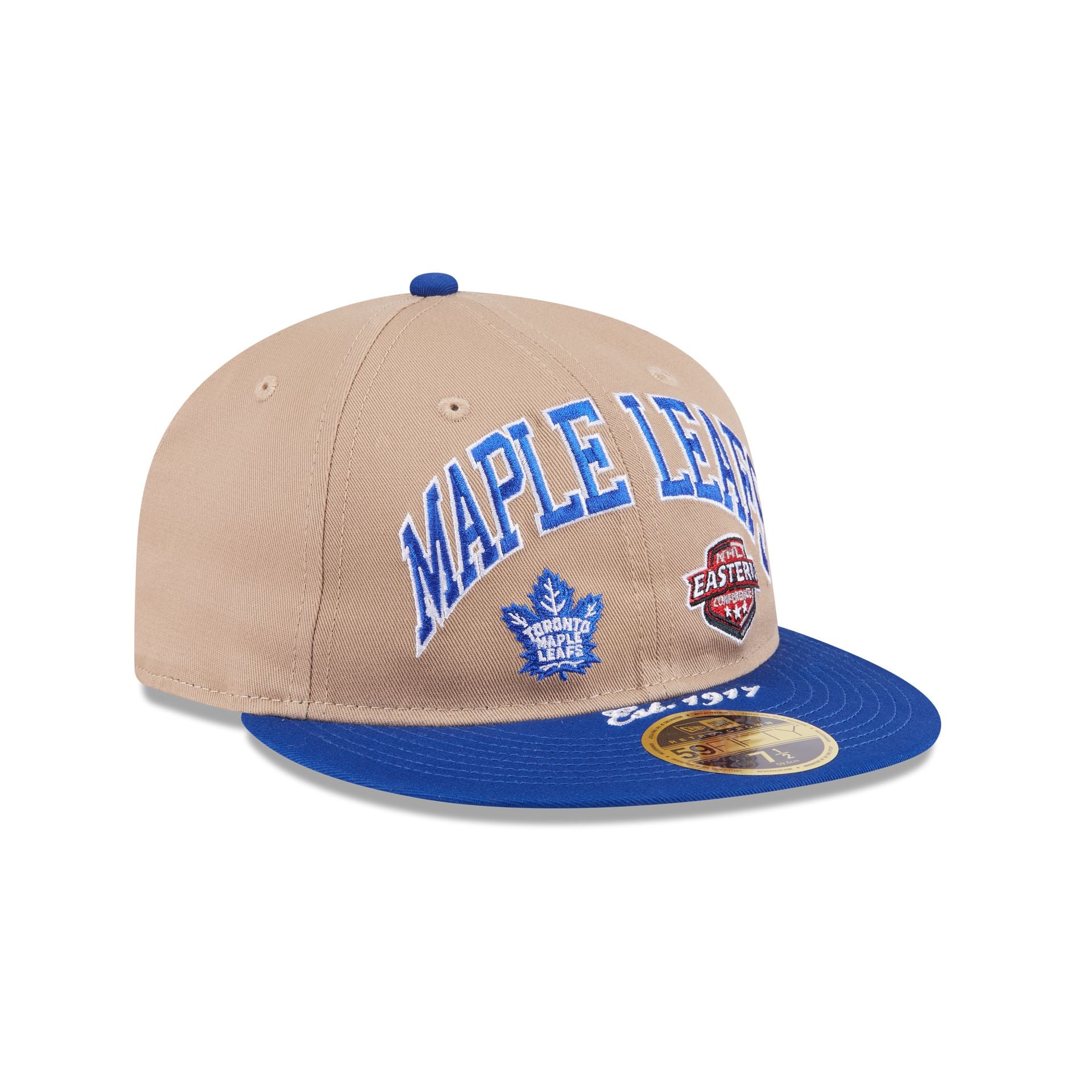 Toronto Maple Leafs Camel Retro Crown 59FIFTY Fitted Hat - Image 3