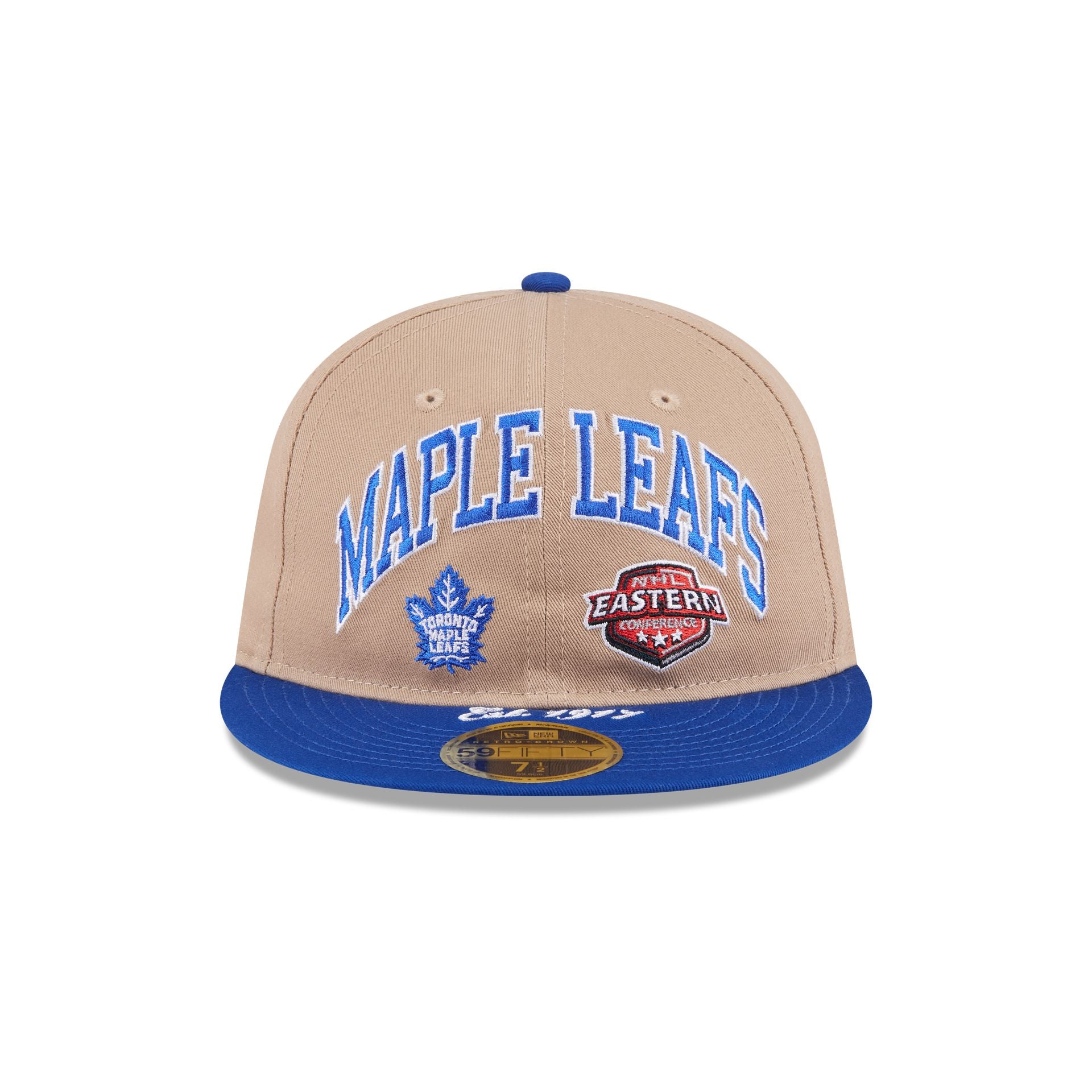 Toronto Maple Leafs Camel Retro Crown 59FIFTY Fitted Hat - Image 2