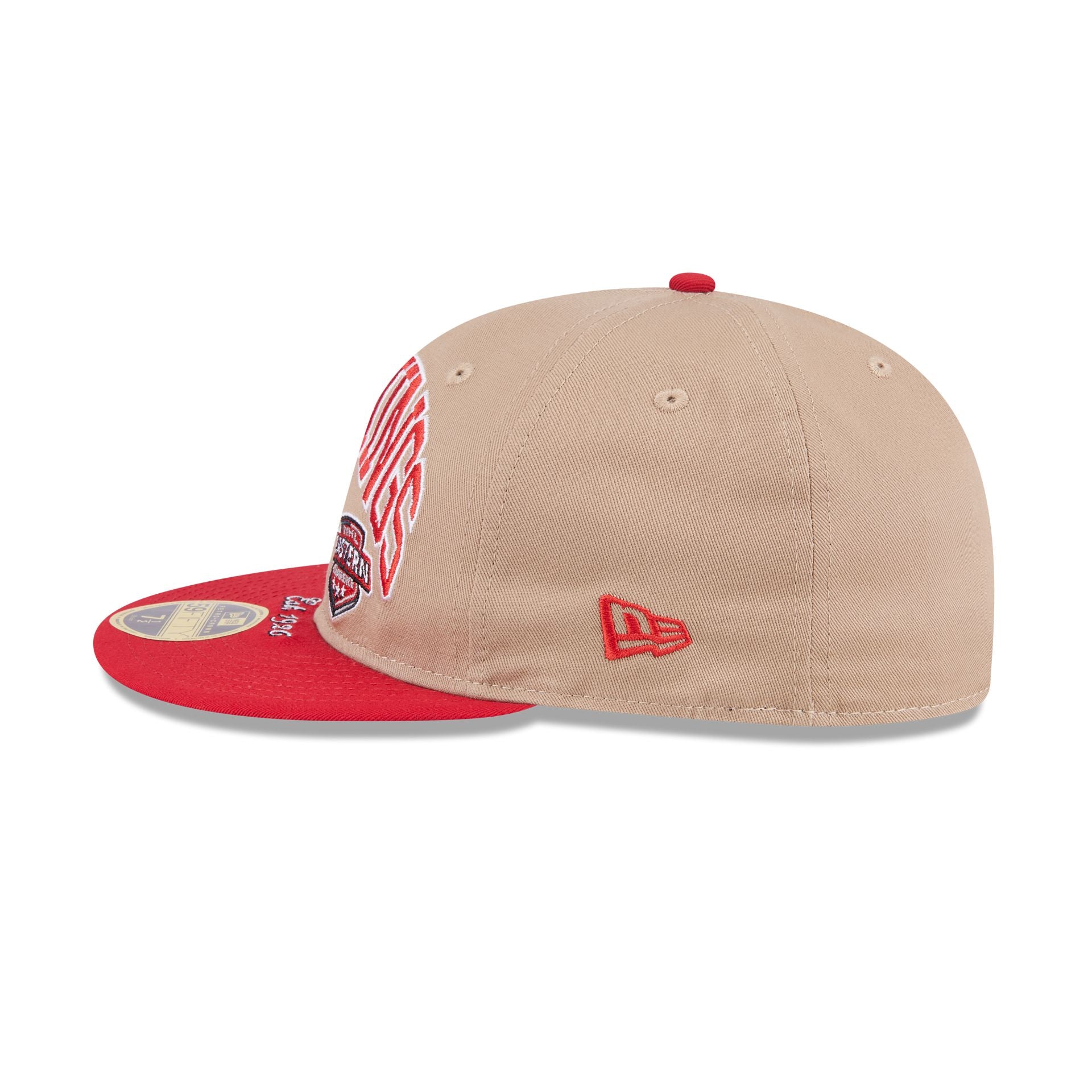 Detroit Red Wings Camel Retro Crown 59FIFTY Fitted Hat - Image 4
