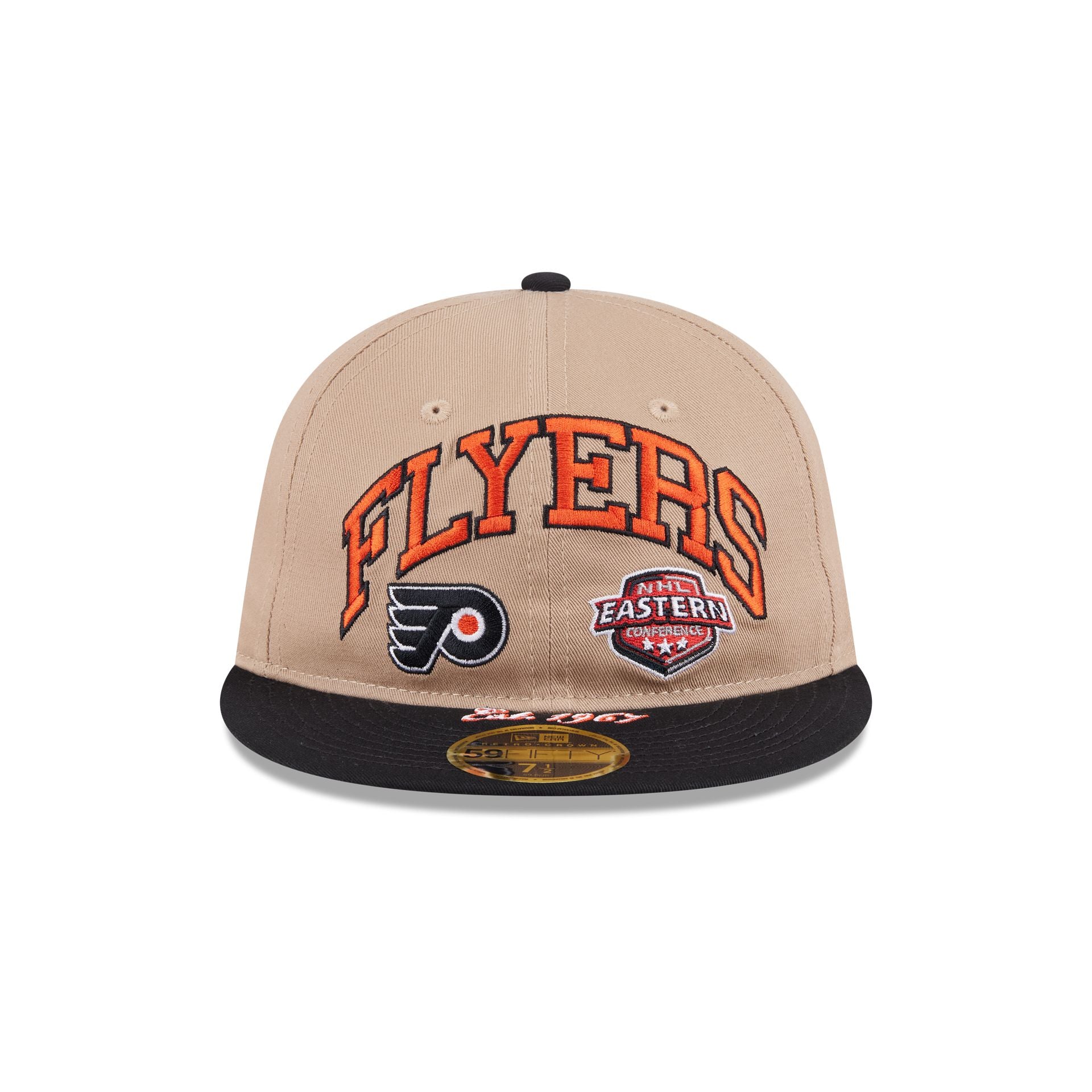 Philadelphia Flyers Camel Retro Crown 59FIFTY Fitted Hat - Image 2