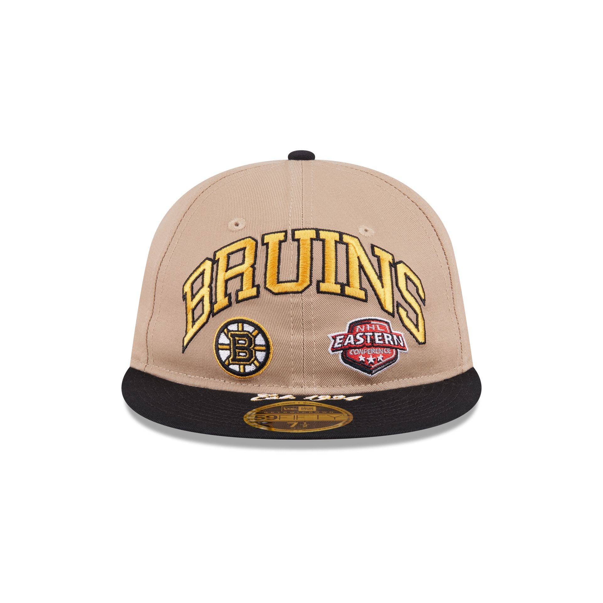 Boston Bruins Camel Retro Crown 59FIFTY Fitted Hat - Image 2