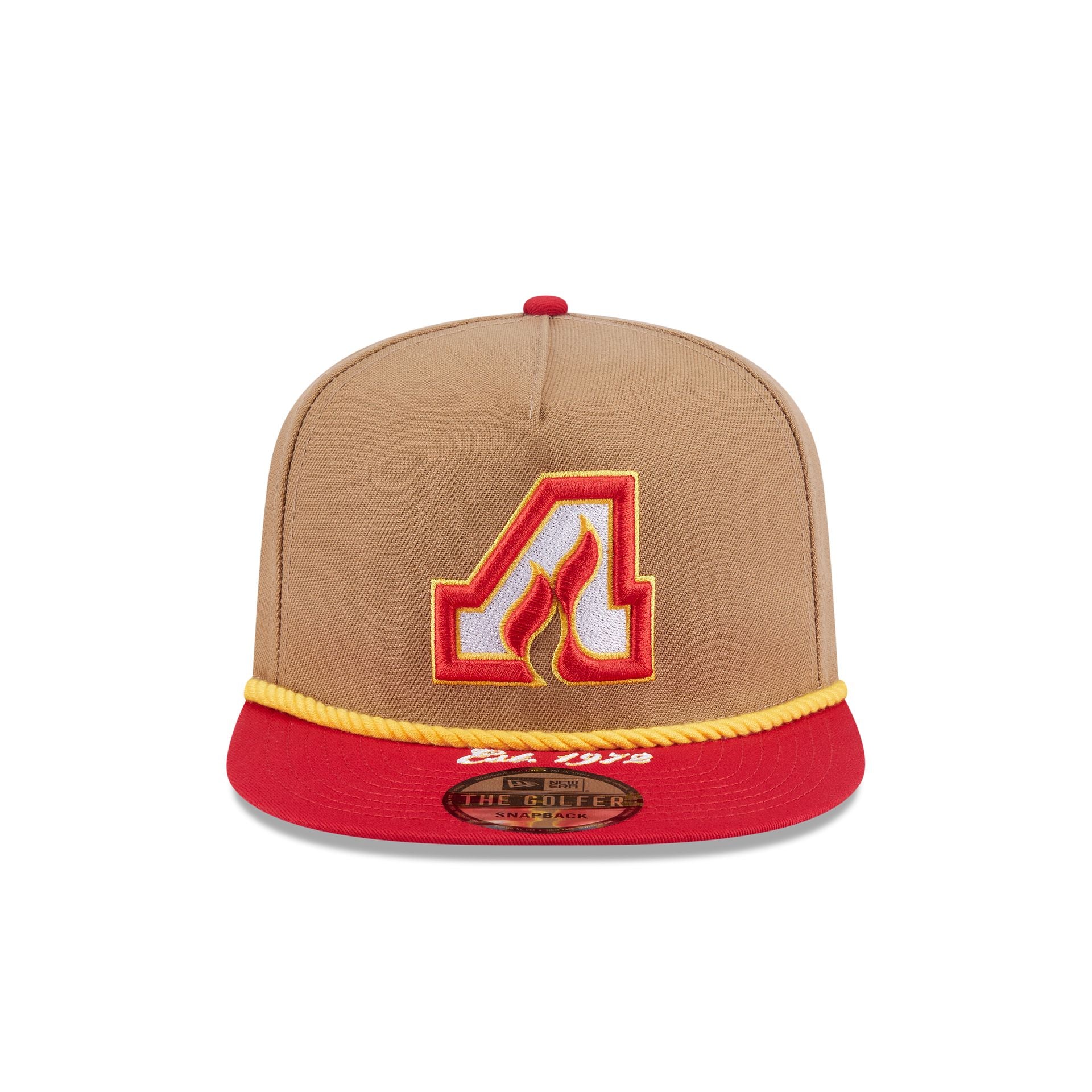 Calgary Flames Khaki Rope Golfer Hat - Image 2