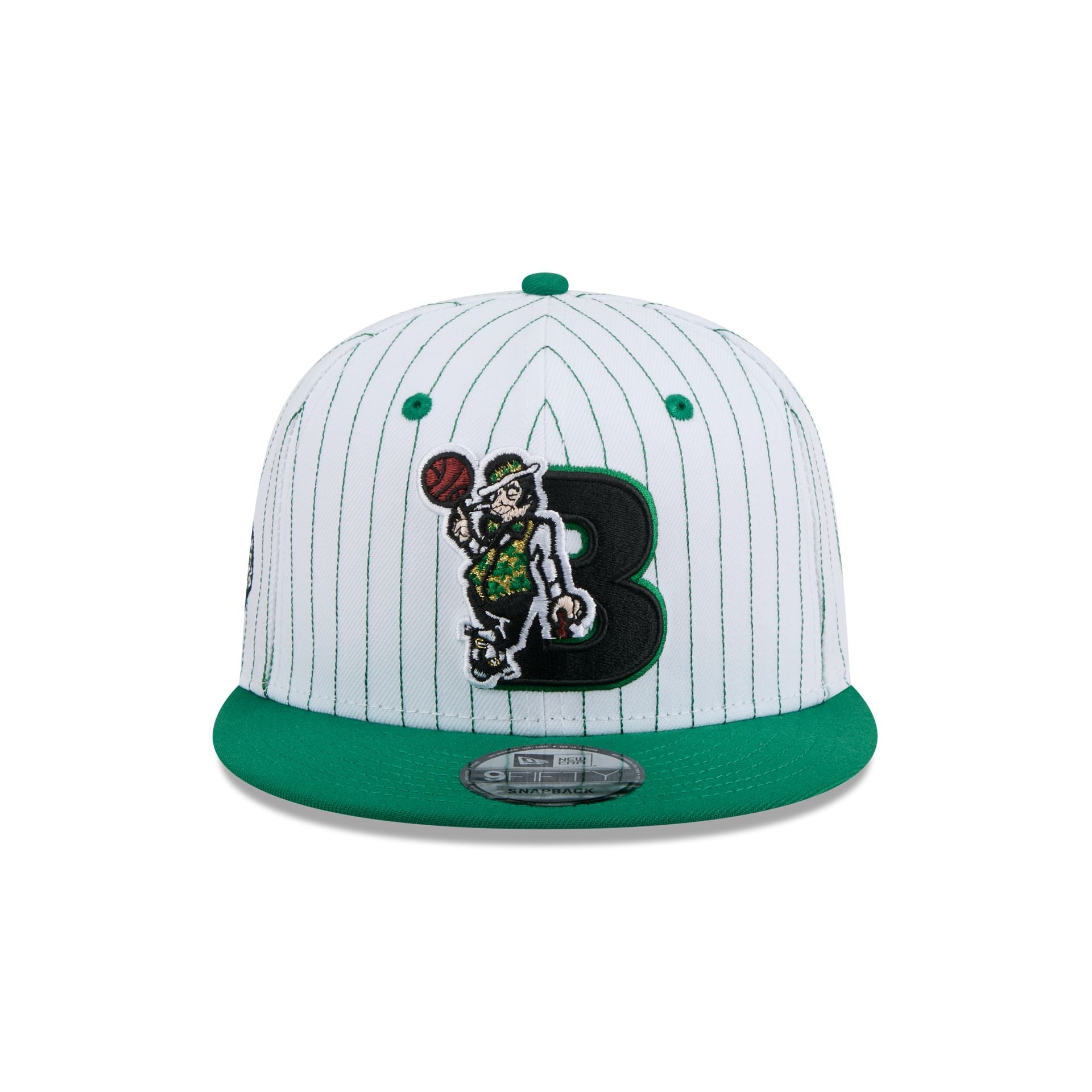 Boston Celtics Deceptor Pinstripe 9FIFTY Snapback Hat - Image 2
