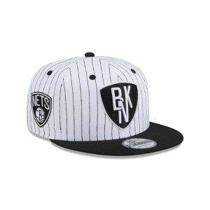 Brooklyn Nets Deceptor Pinstripe 9FIFTY Snapback Hat