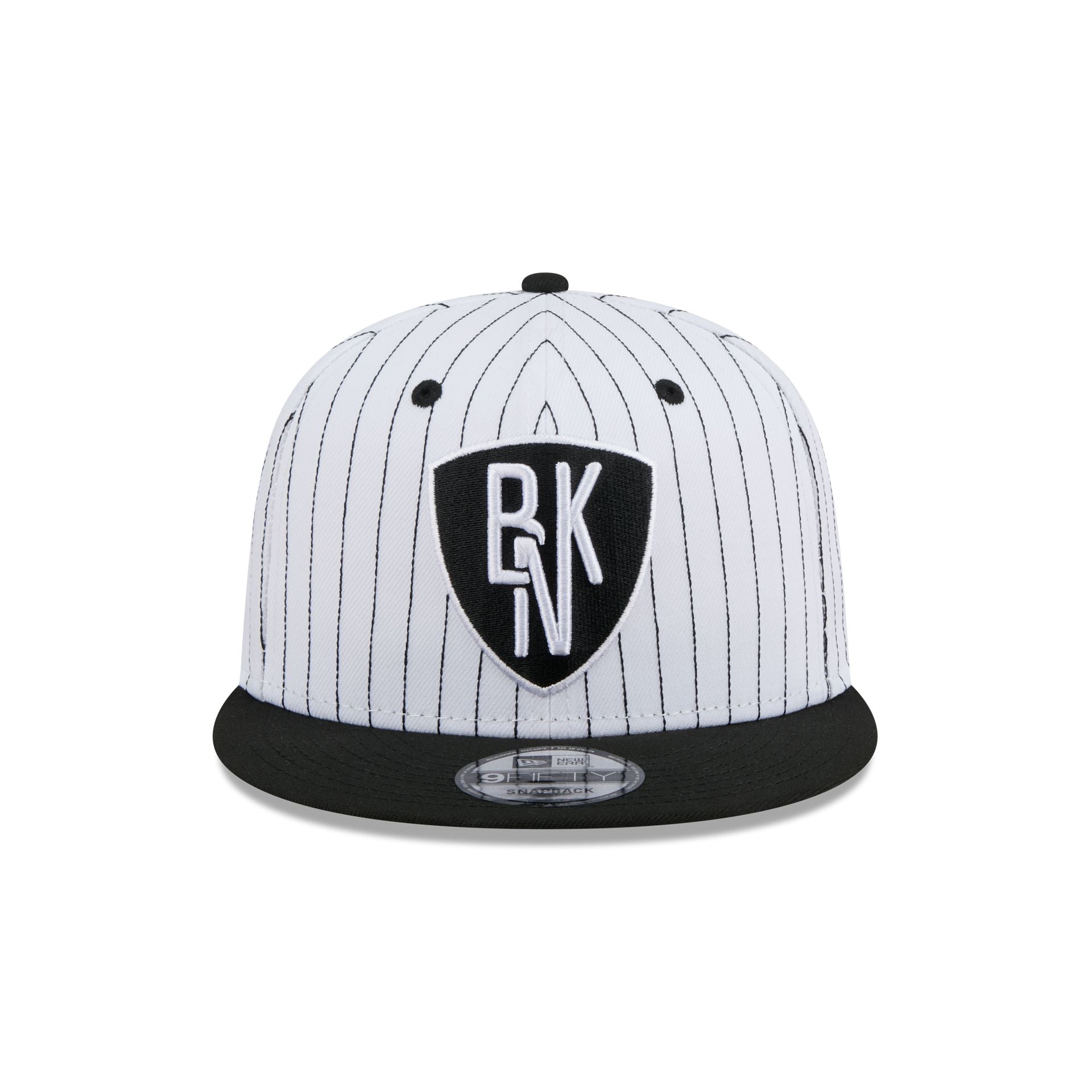 Brooklyn Nets Deceptor Pinstripe 9FIFTY Snapback Hat - Image 2