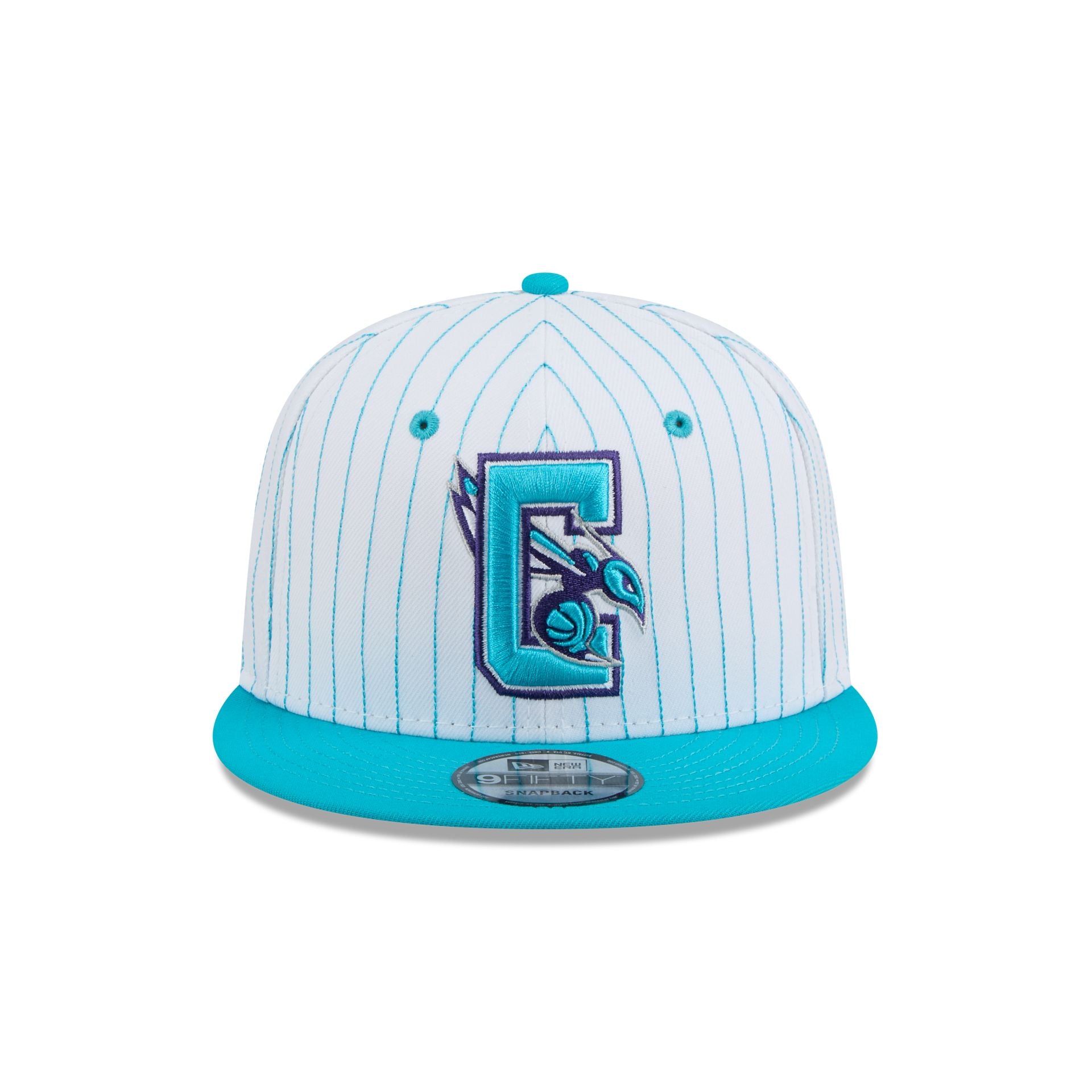 Charlotte Hornets Deceptor Pinstripe 9FIFTY Snapback Hat - Image 2