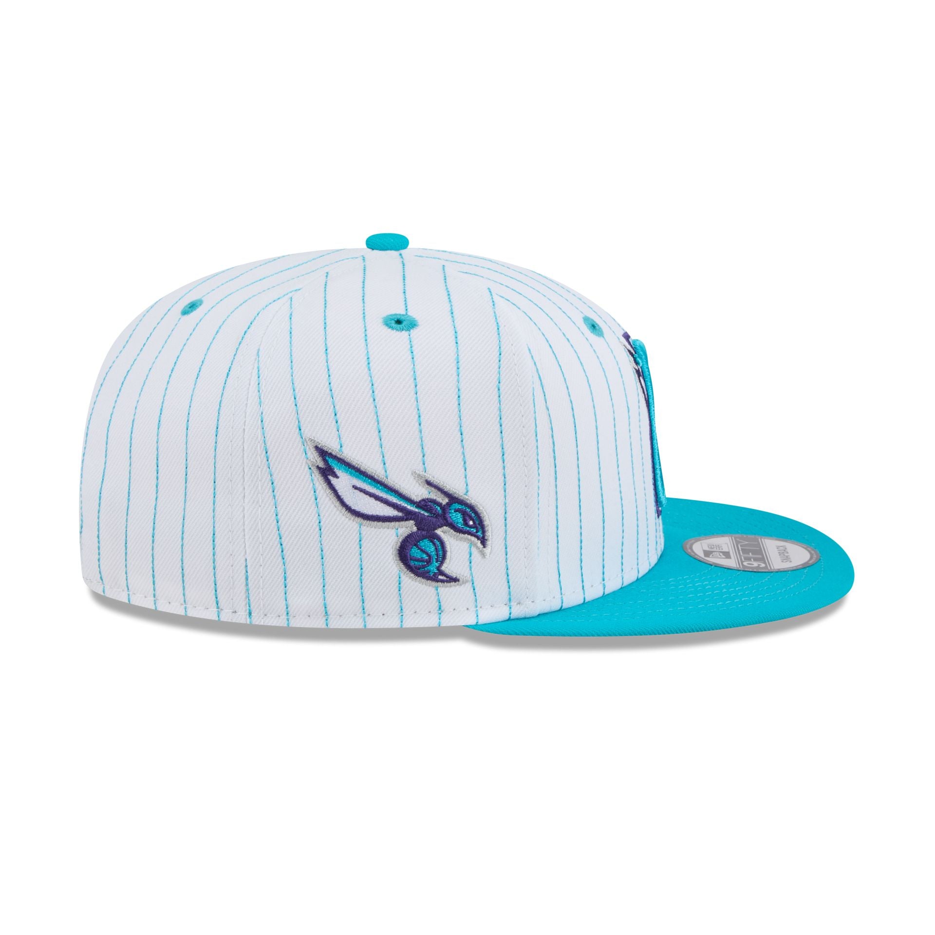 Charlotte Hornets Deceptor Pinstripe 9FIFTY Snapback Hat - Image 4