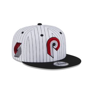 Portland Trail Blazers Deceptor Pinstripe 9FIFTY Snapback Hat