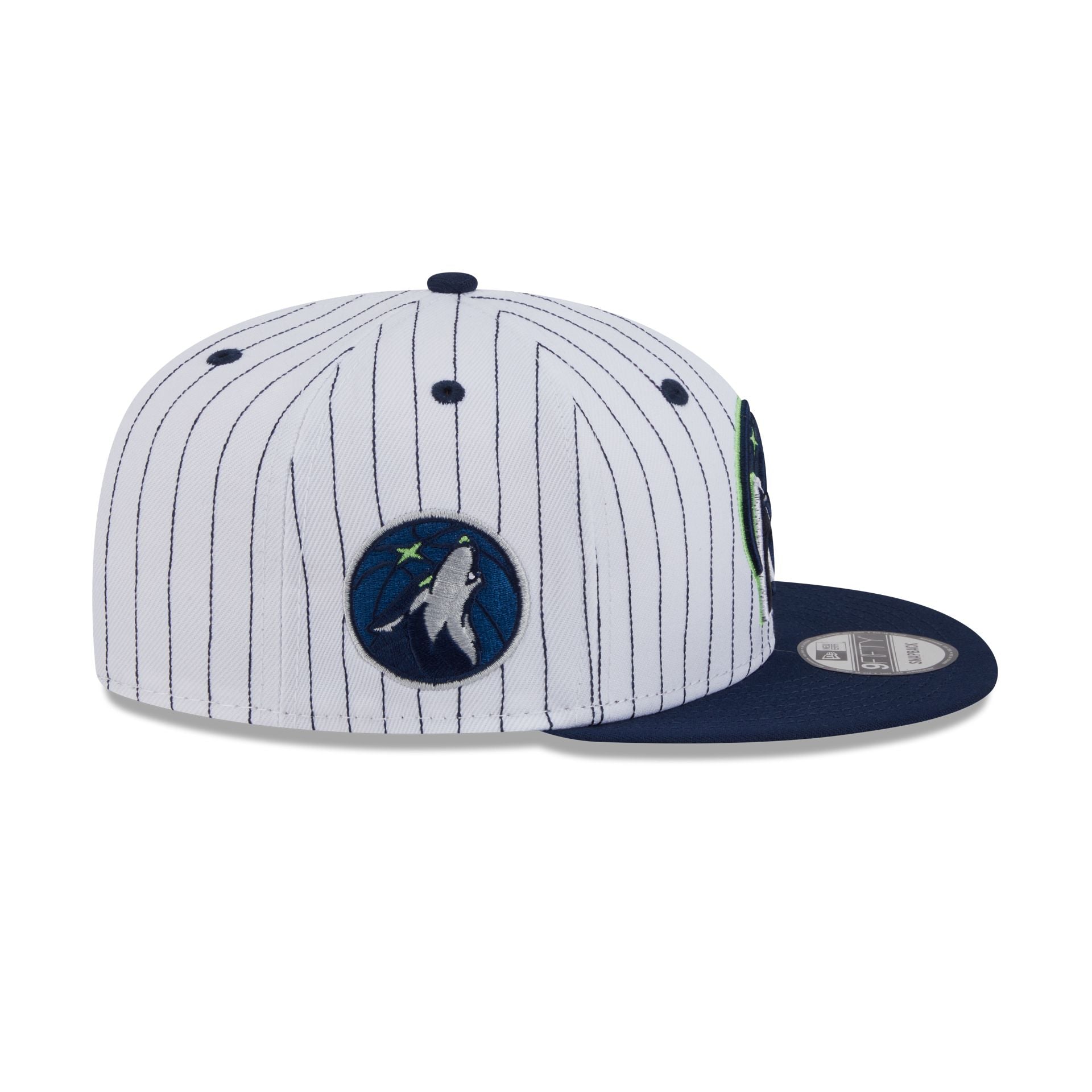 Minnesota Timberwolves Deceptor Pinstripe 9FIFTY Snapback Hat - Image 4