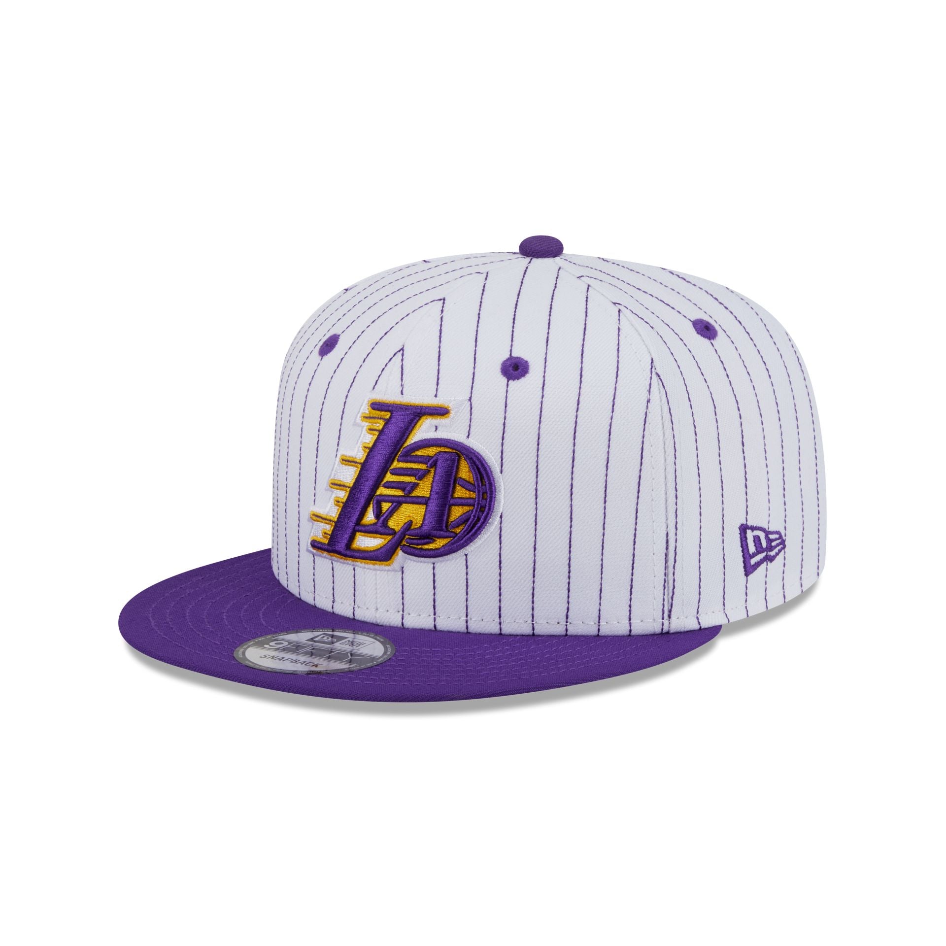 Los Angeles Lakers Deceptor Pinstripe 9FIFTY Snapback Hat - Image 3